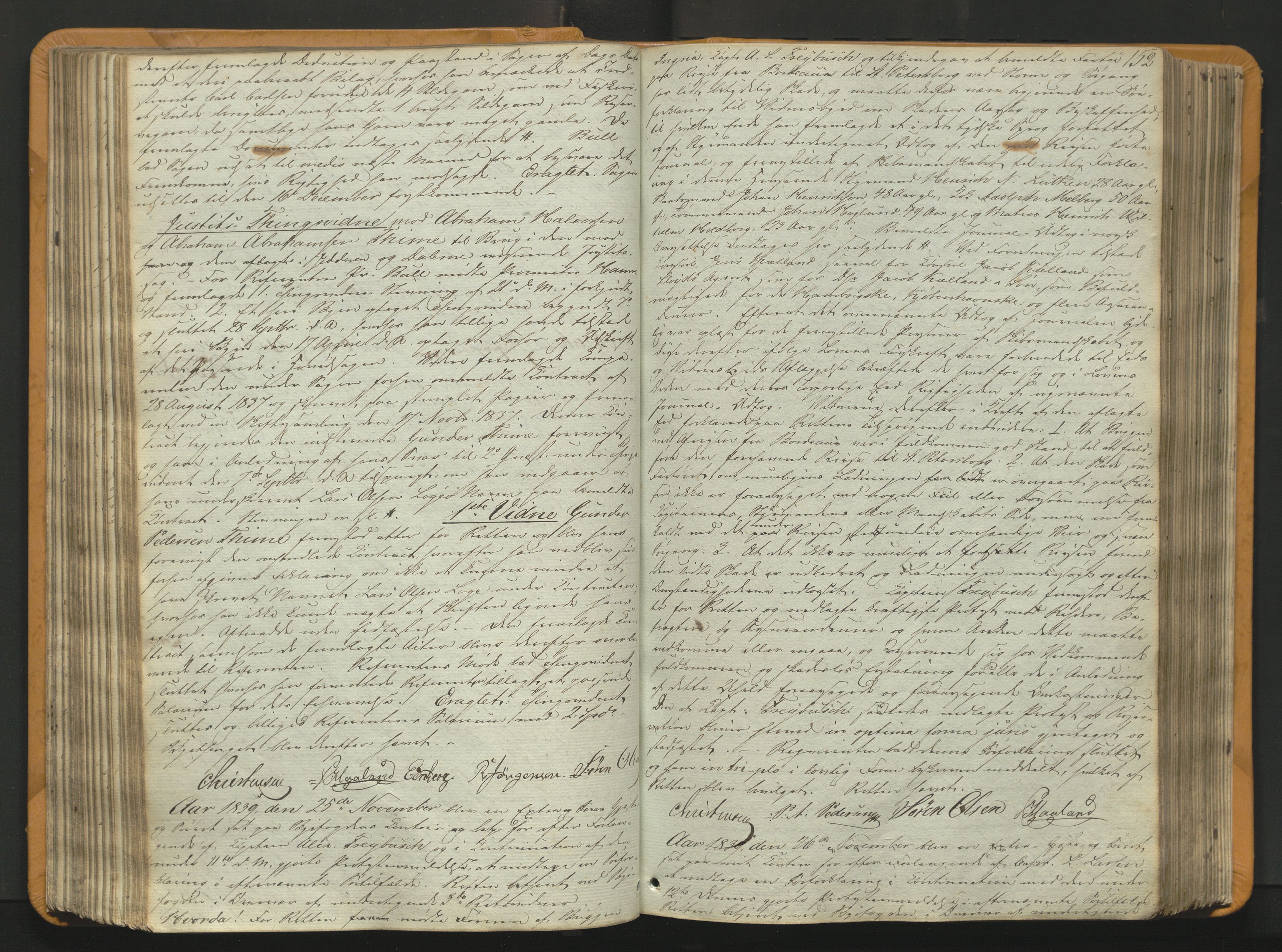Stavanger byfogd, AV/SAST-A-101408/001/3/30/30BA/L0054: Bytingprotkoll, 1838-1843, p. 151b-152a