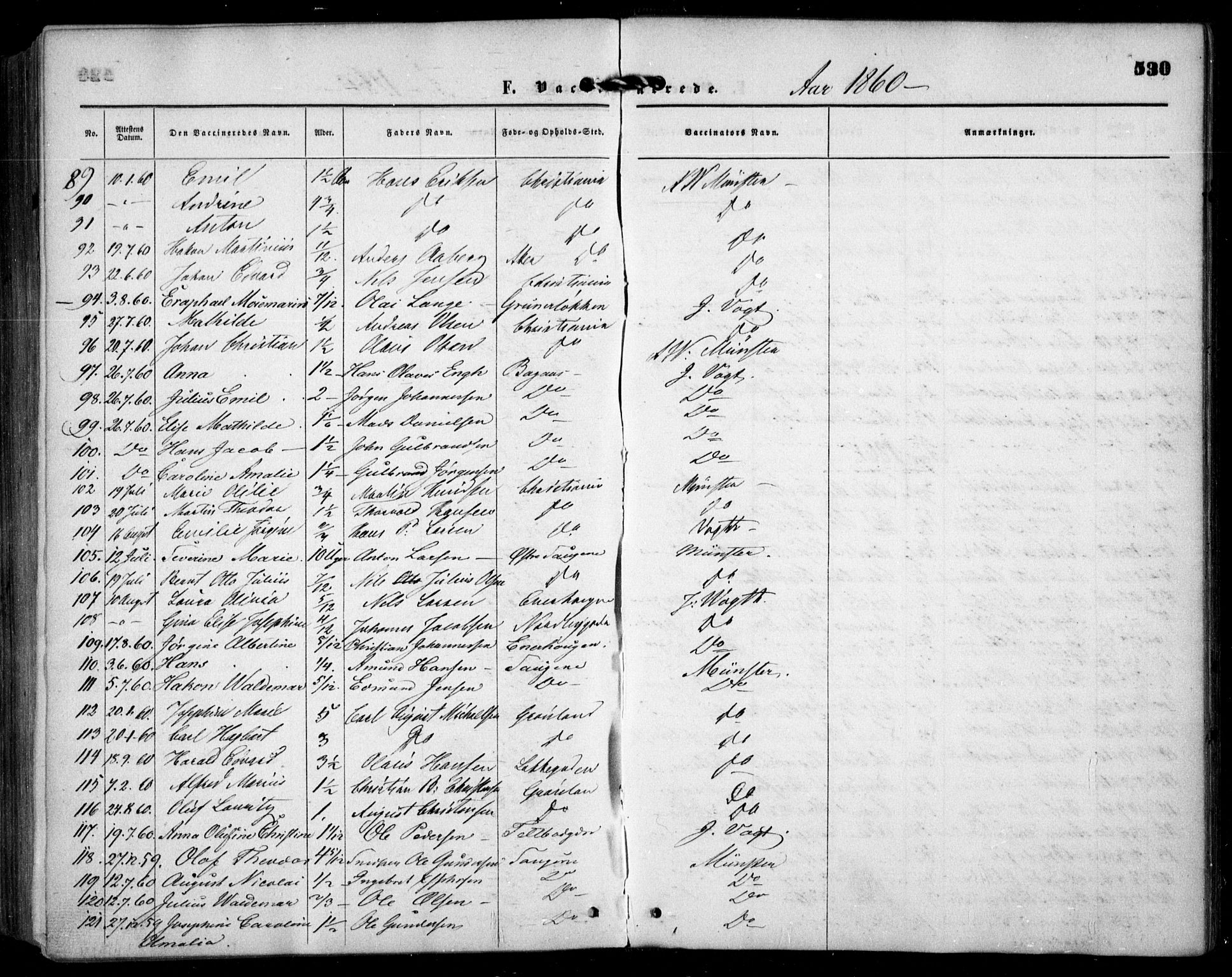 Grønland prestekontor Kirkebøker, AV/SAO-A-10848/F/Fa/L0001: Parish register (official) no. 1, 1859-1861, p. 530