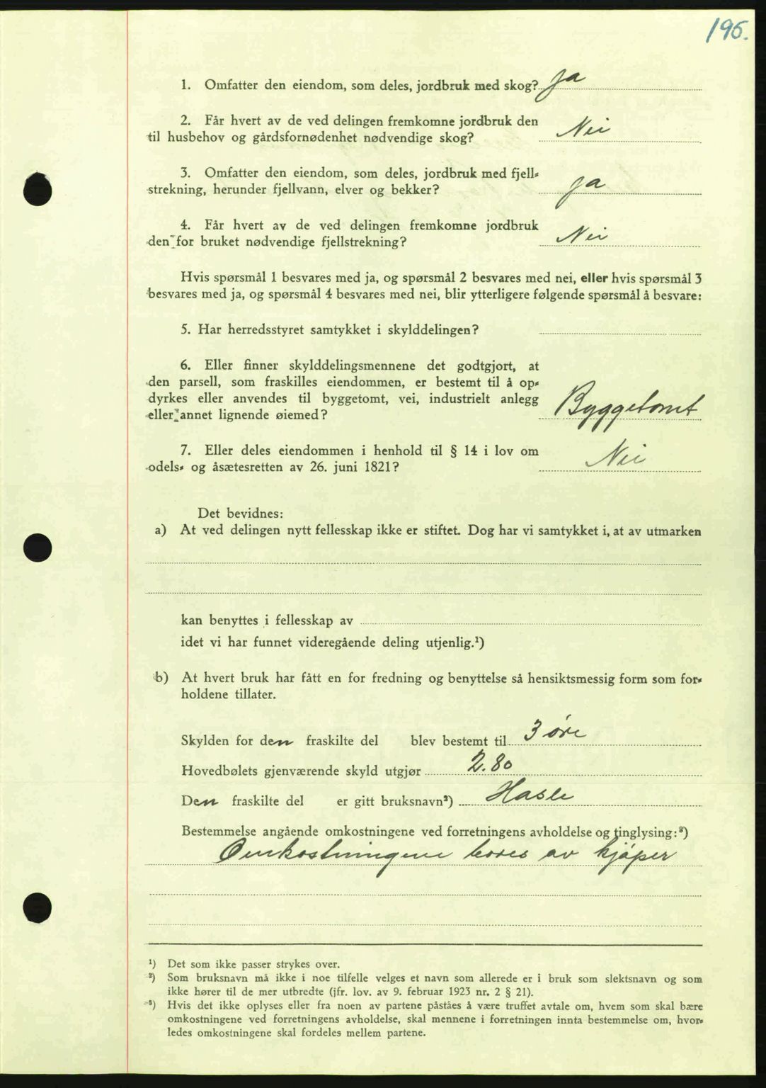 Nordmøre sorenskriveri, AV/SAT-A-4132/1/2/2Ca: Mortgage book no. A100a, 1945-1945, Diary no: : 1343/1945