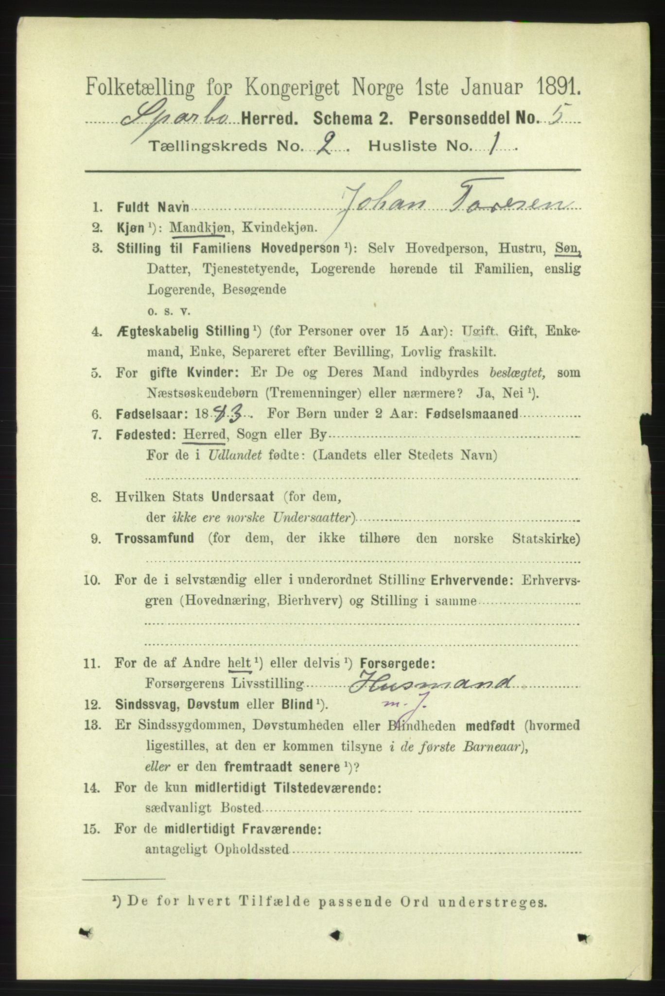 RA, 1891 census for 1731 Sparbu, 1891, p. 676