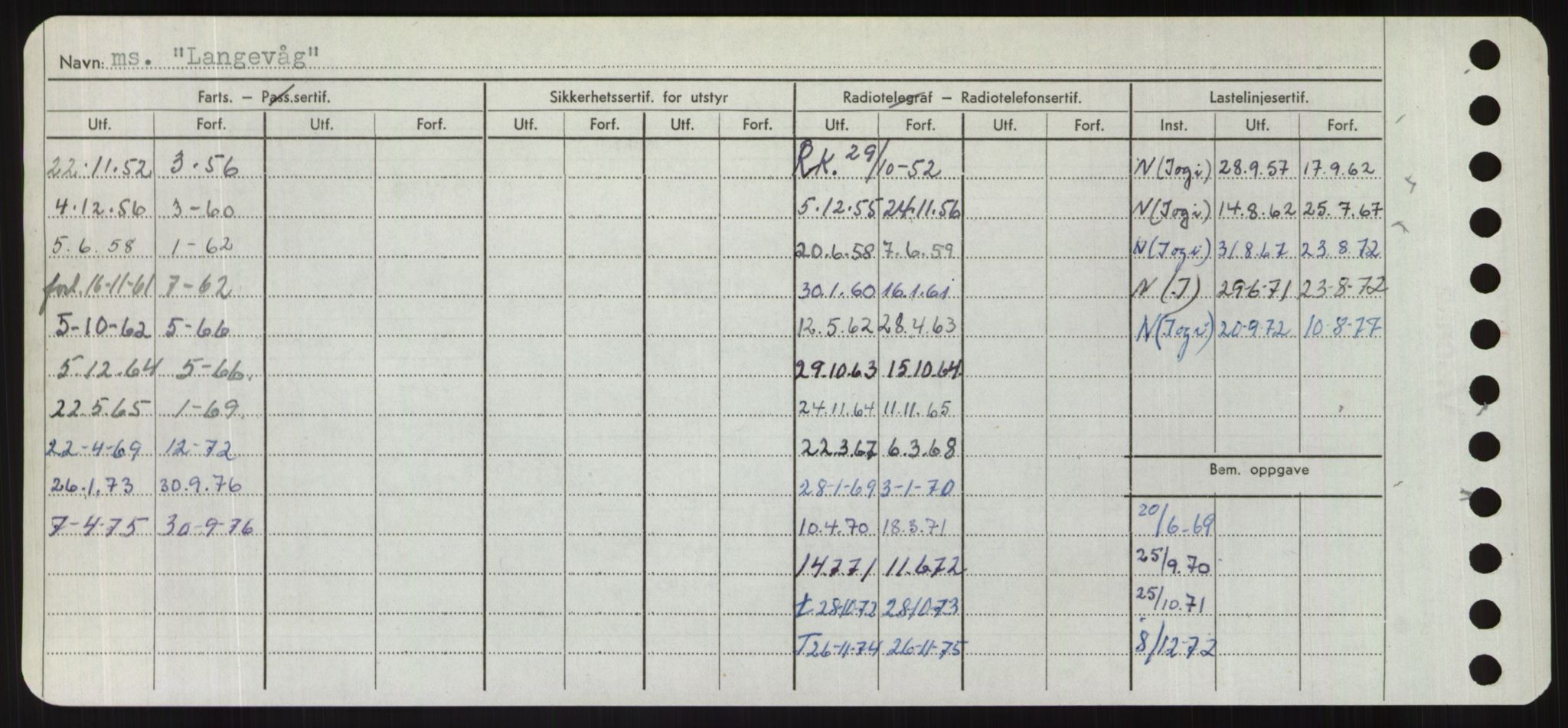 Sjøfartsdirektoratet med forløpere, Skipsmålingen, AV/RA-S-1627/H/Hd/L0022: Fartøy, L-Lia, p. 170