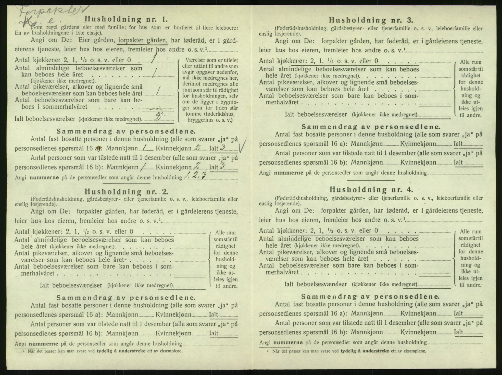 SAT, 1920 census for Hattfjelldal, 1920, p. 365