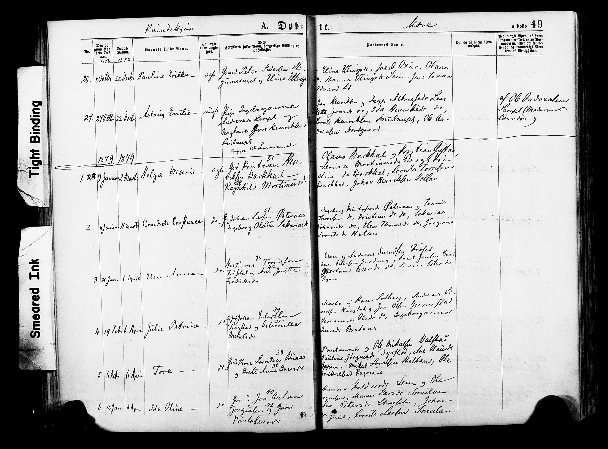Ministerialprotokoller, klokkerbøker og fødselsregistre - Nord-Trøndelag, SAT/A-1458/735/L0348: Parish register (official) no. 735A09 /1, 1873-1883, p. 49