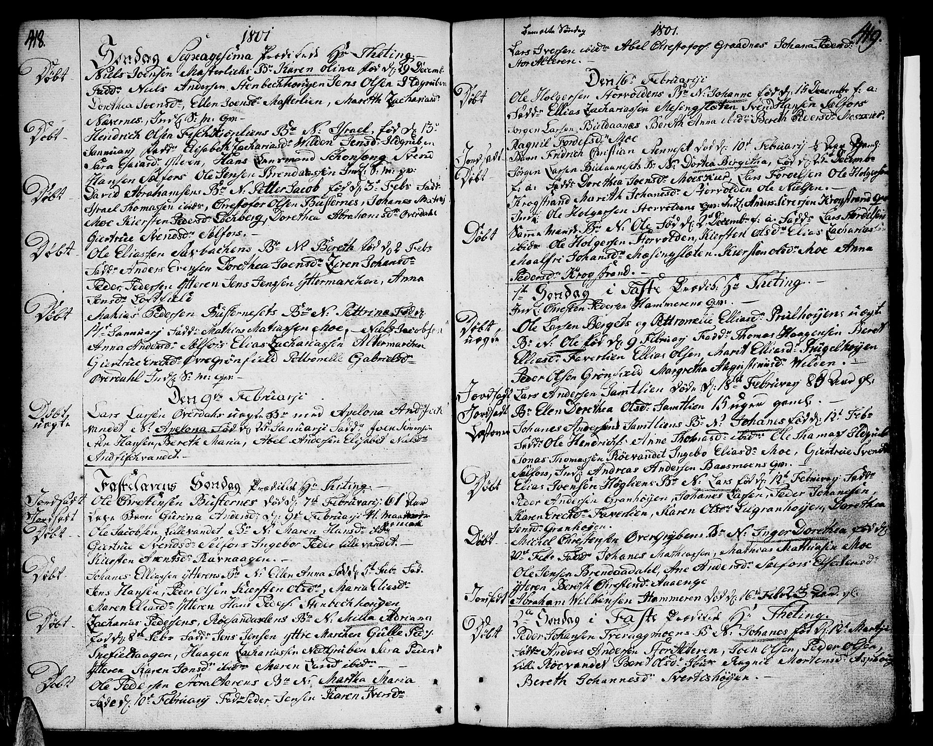 Ministerialprotokoller, klokkerbøker og fødselsregistre - Nordland, SAT/A-1459/825/L0349: Parish register (official) no. 825A05 /2, 1790-1806, p. 418-419