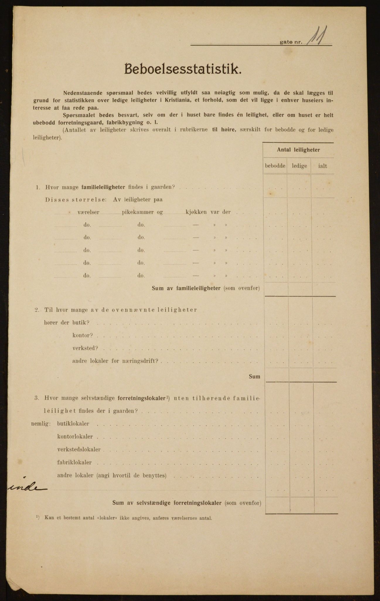 OBA, Municipal Census 1910 for Kristiania, 1910, p. 56605