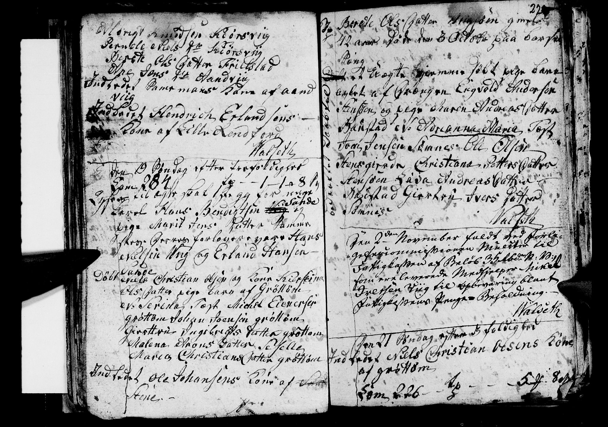 Ministerialprotokoller, klokkerbøker og fødselsregistre - Nordland, SAT/A-1459/812/L0185: Parish register (copy) no. 812C03, 1815-1837, p. 22