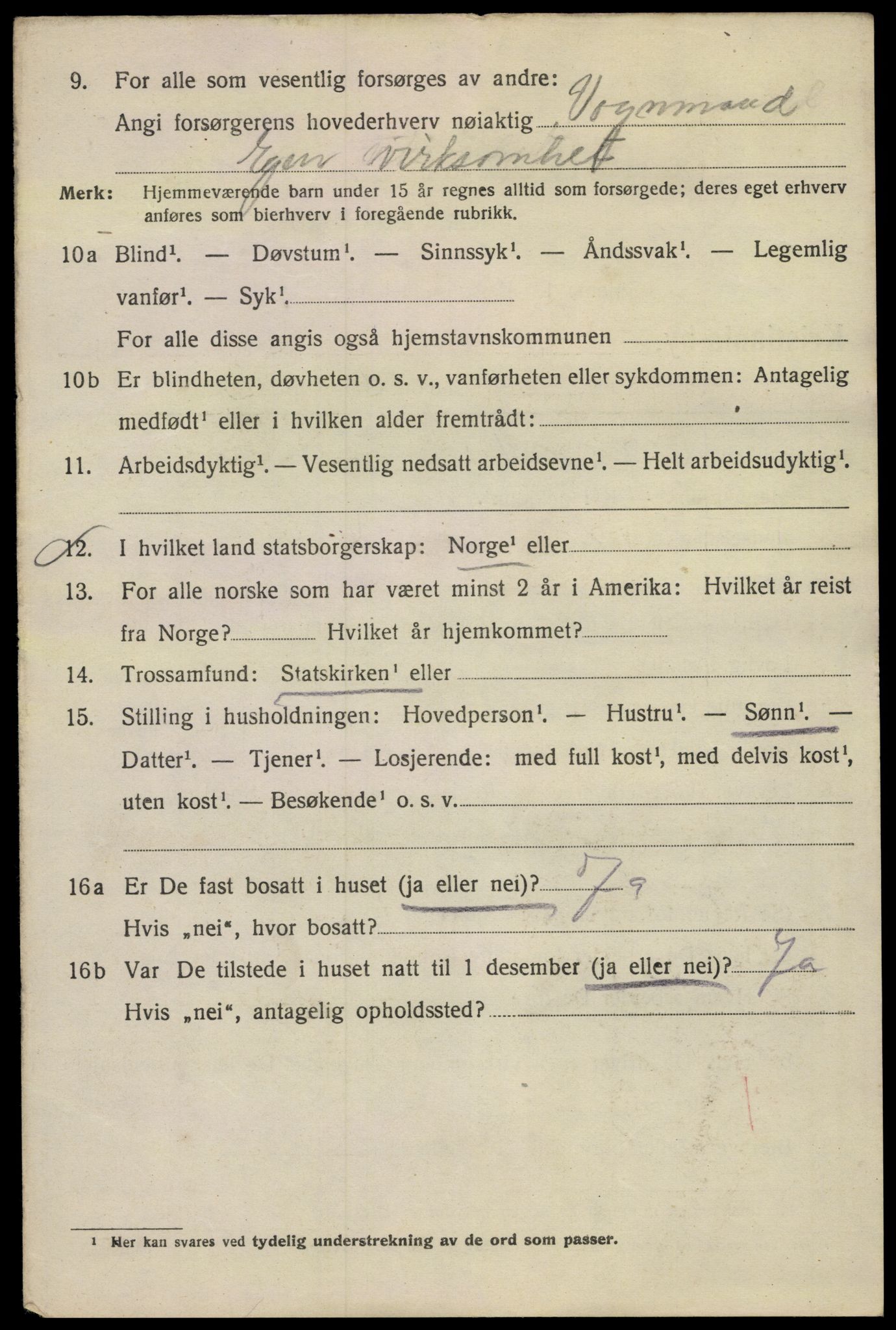 SAO, 1920 census for Kristiania, 1920, p. 466392