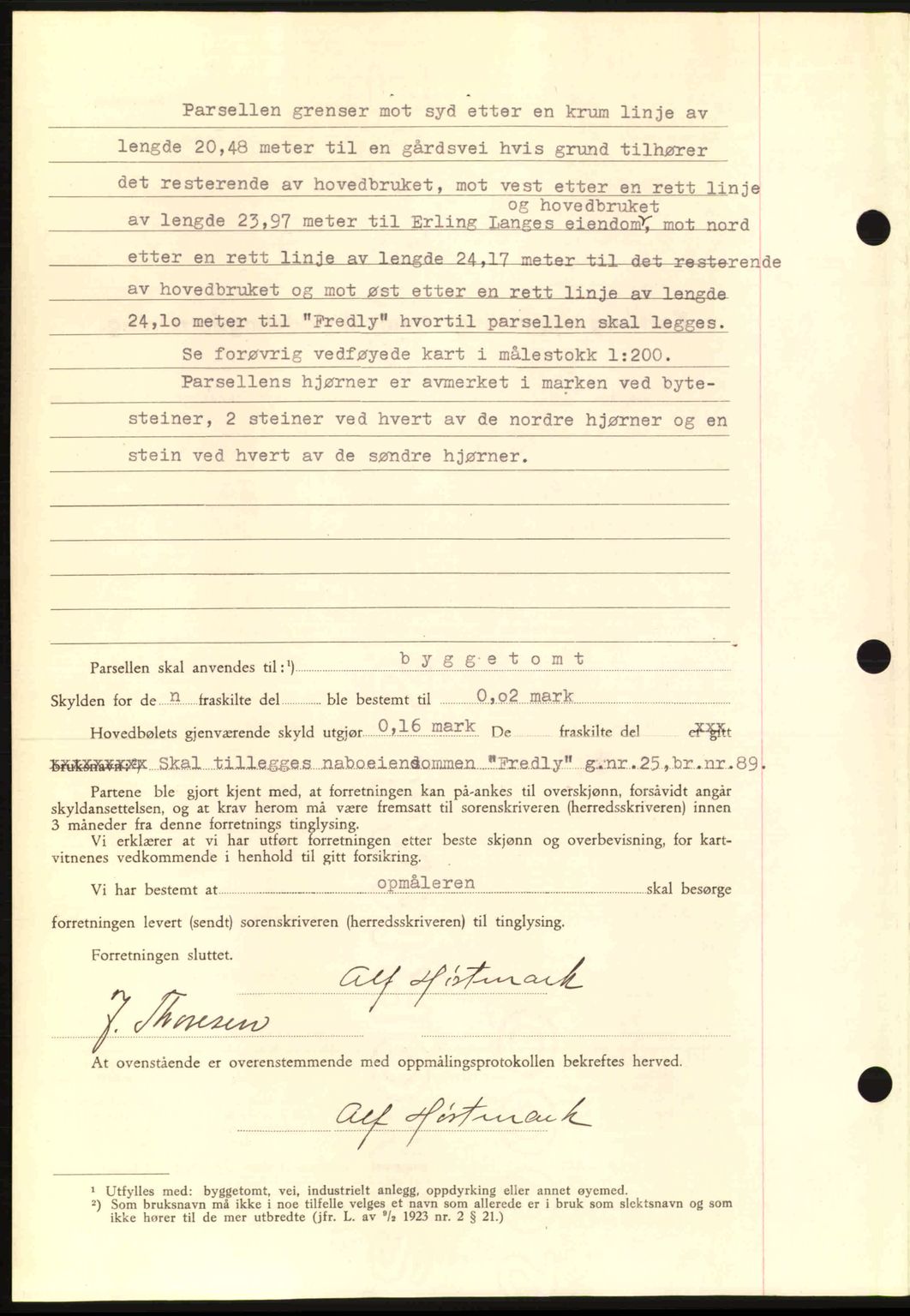 Romsdal sorenskriveri, AV/SAT-A-4149/1/2/2C: Mortgage book no. A13, 1942-1943, Diary no: : 2335/1942