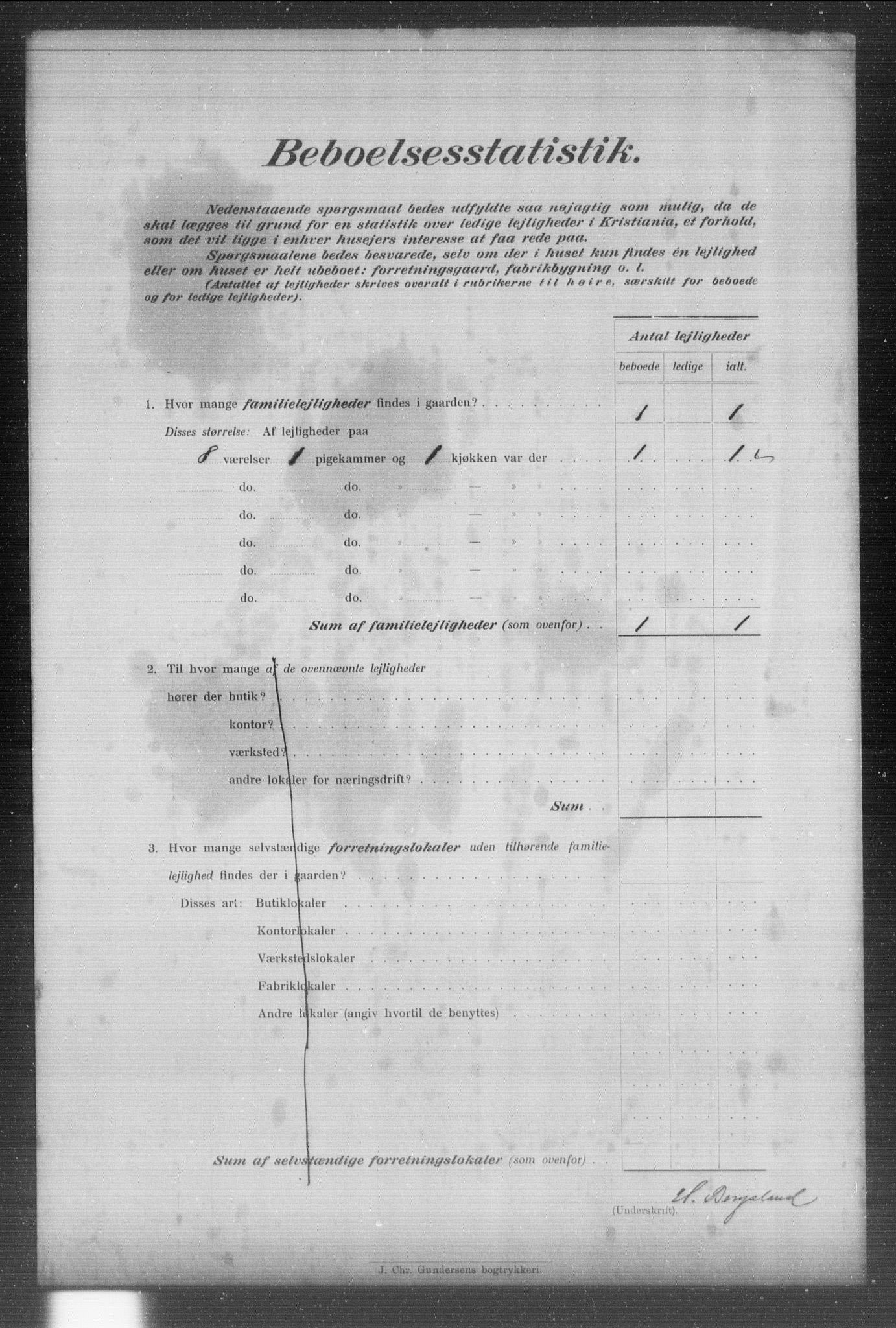 OBA, Municipal Census 1903 for Kristiania, 1903, p. 21115