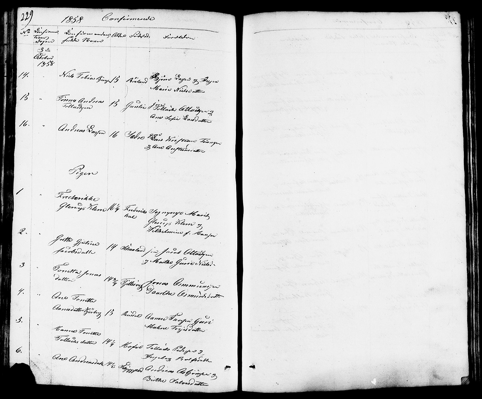 Lund sokneprestkontor, AV/SAST-A-101809/S07/L0003: Parish register (copy) no. B 3, 1848-1885, p. 229