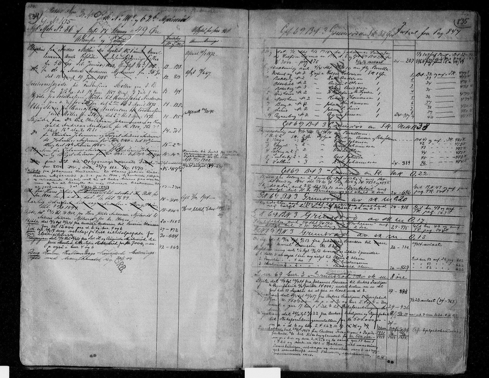 Idd og Marker sorenskriveri, AV/SAO-A-10283/G/Ga/Gac/L0004b: Mortgage register no. II 4b, 1848-1953, p. 834-835