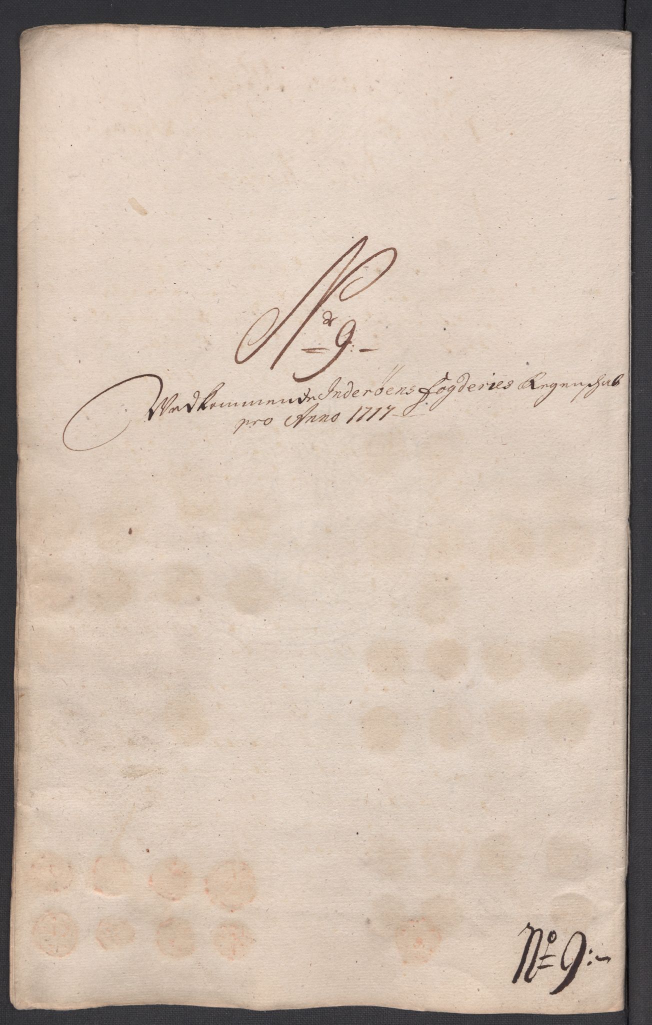 Rentekammeret inntil 1814, Reviderte regnskaper, Fogderegnskap, RA/EA-4092/R63/L4325: Fogderegnskap Inderøy, 1717, p. 147