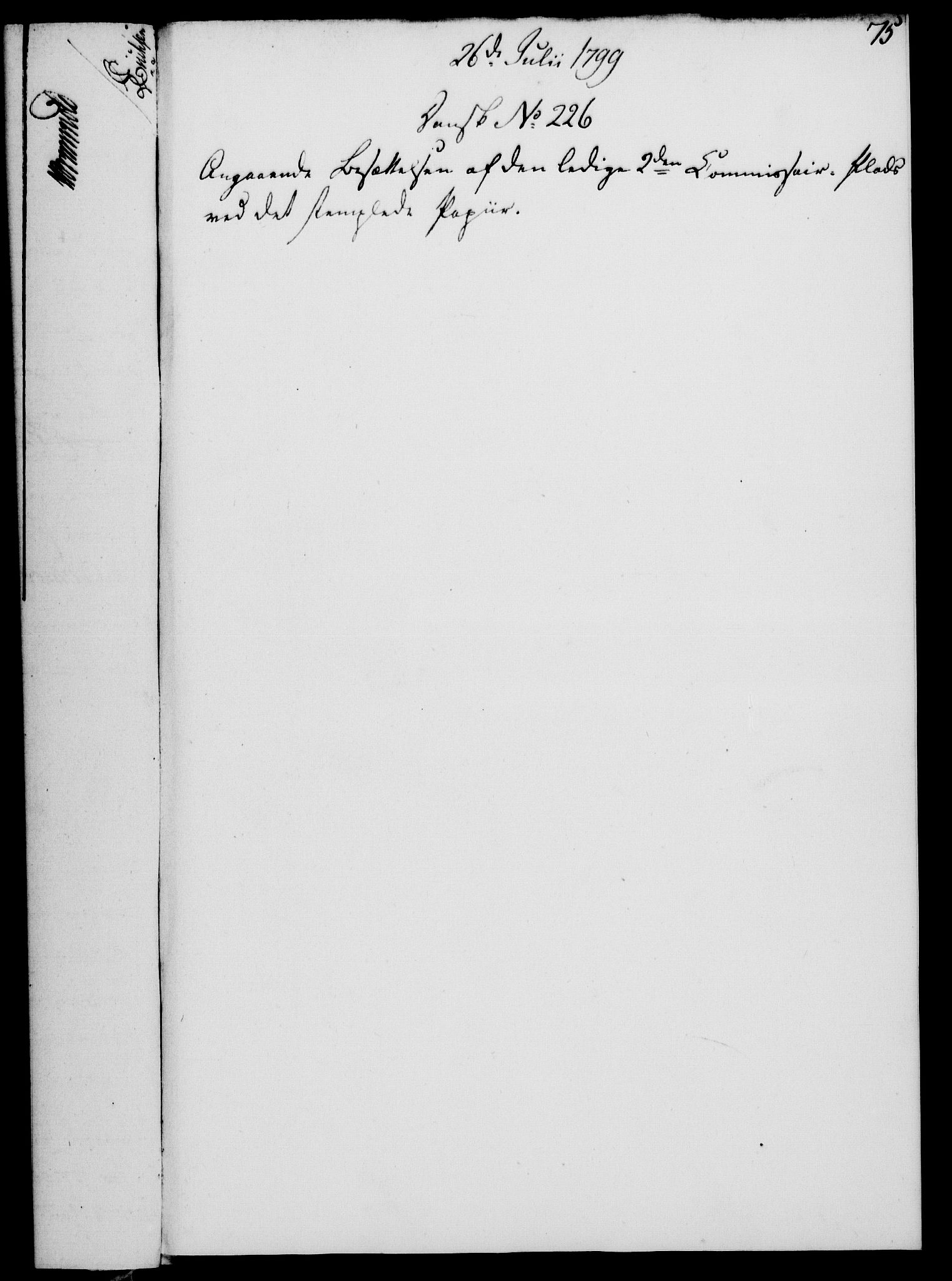 Rentekammeret, Kammerkanselliet, RA/EA-3111/G/Gf/Gfa/L0081: Norsk relasjons- og resolusjonsprotokoll (merket RK 52.81), 1799, p. 464