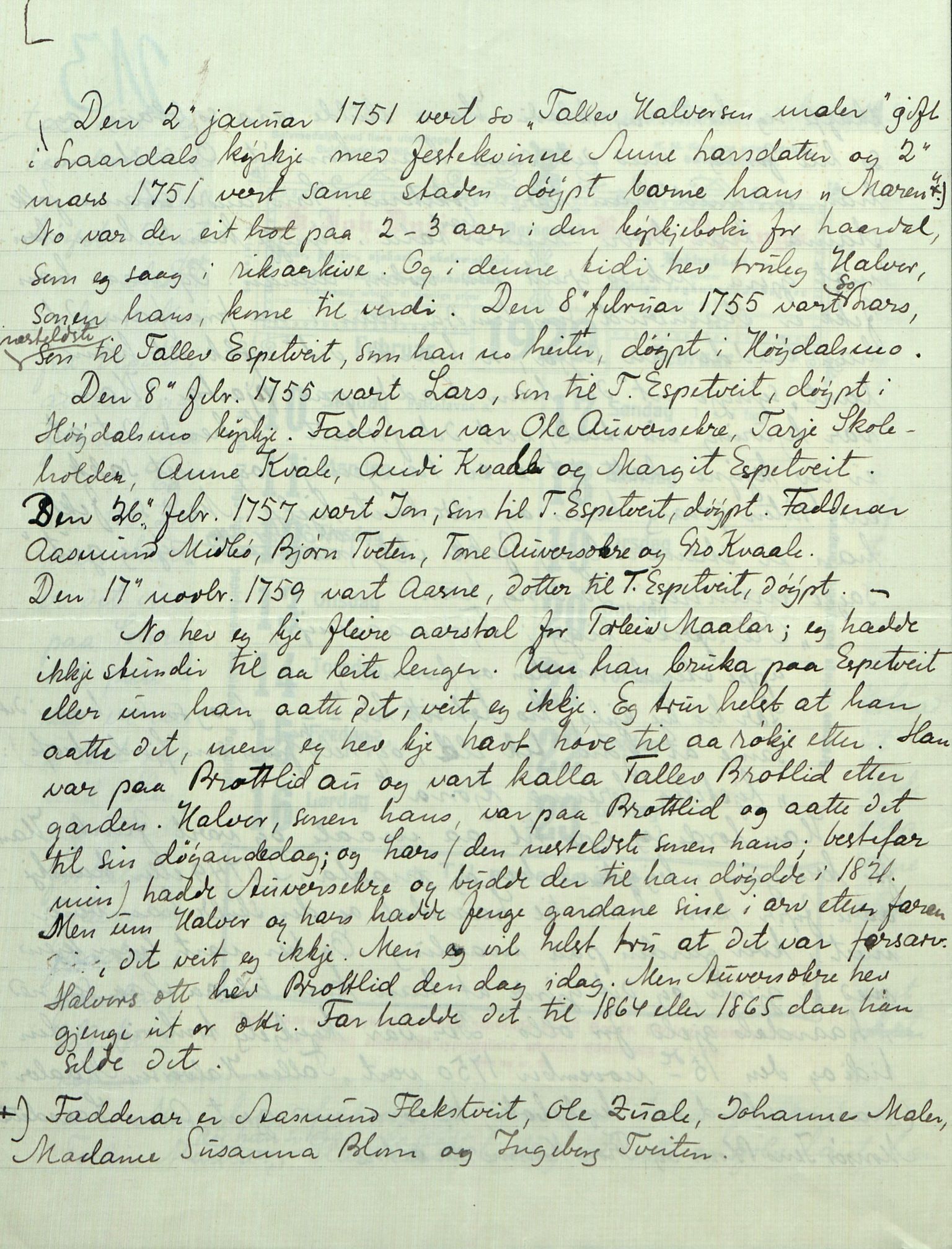 Rikard Berge, TEMU/TGM-A-1003/F/L0008/0012: 300-340 / 311 Brev, også viser og noen regler og rim. Skikker fra Valdres, 1913, p. 214