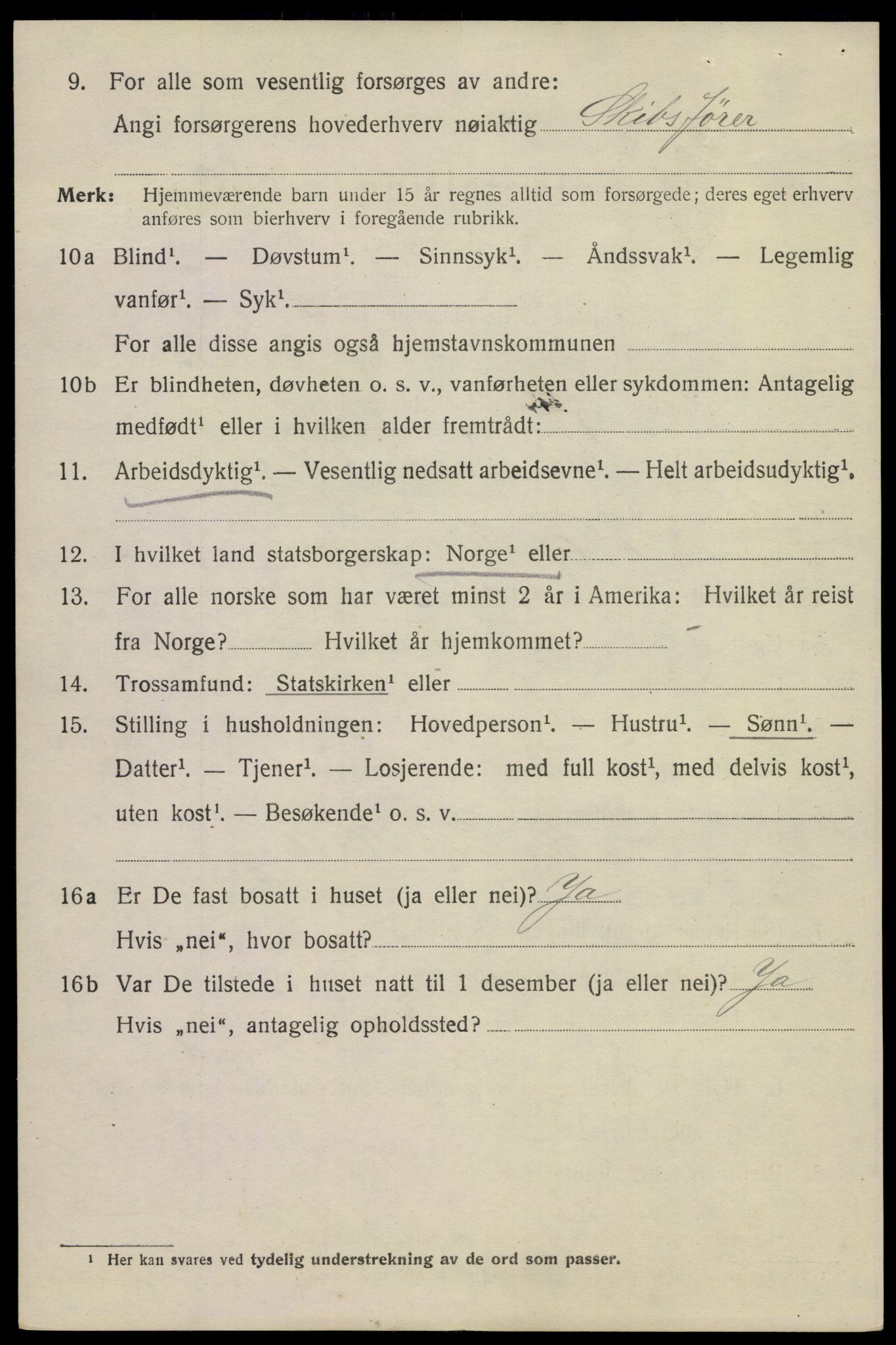 SAKO, 1920 census for Kragerø, 1920, p. 7674