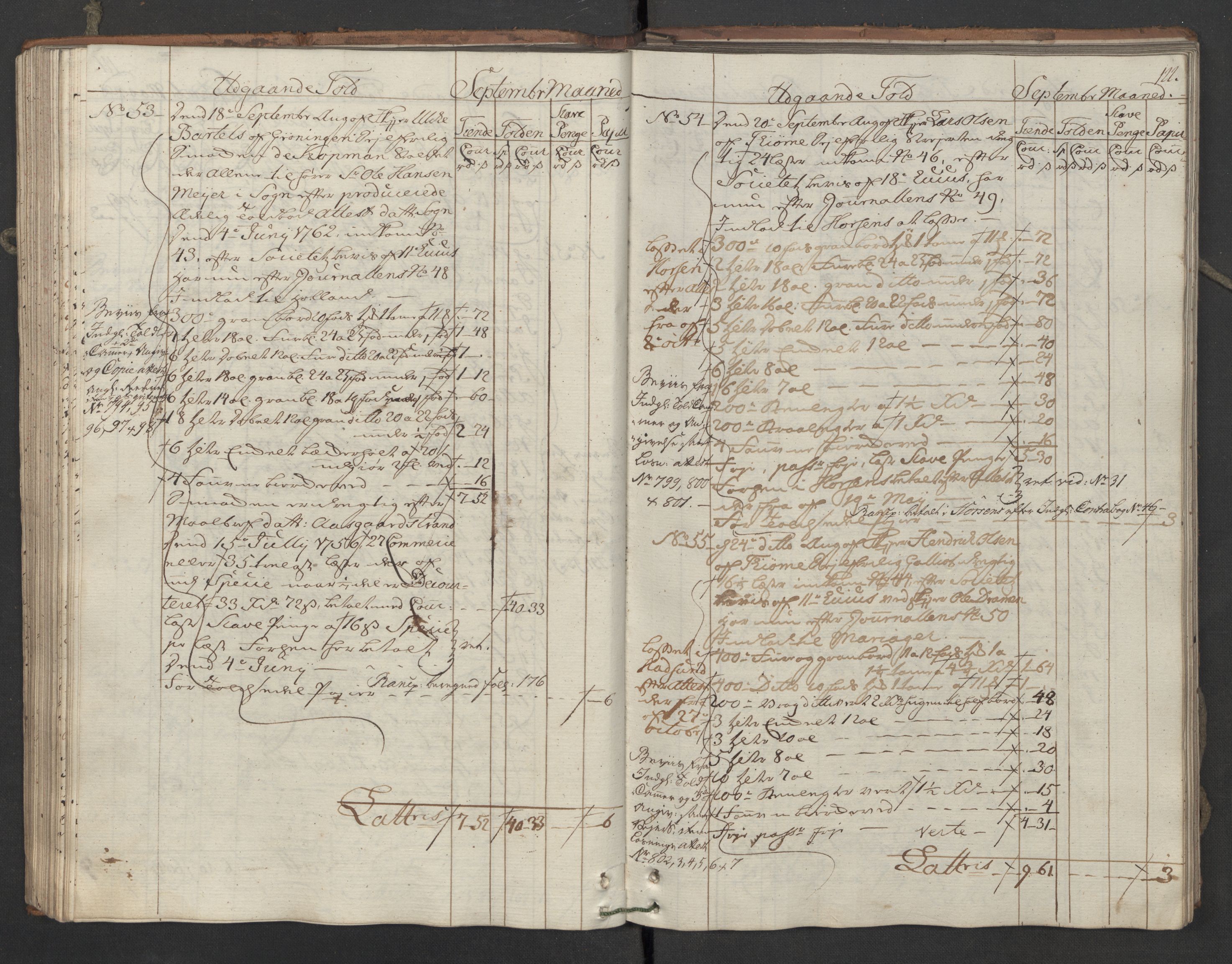 Generaltollkammeret, tollregnskaper, AV/RA-EA-5490/R05/L0039/0001: Tollregnskaper Moss, Son, Krokstad / Utgående hovedtollbok, 1762, p. 122b-123a