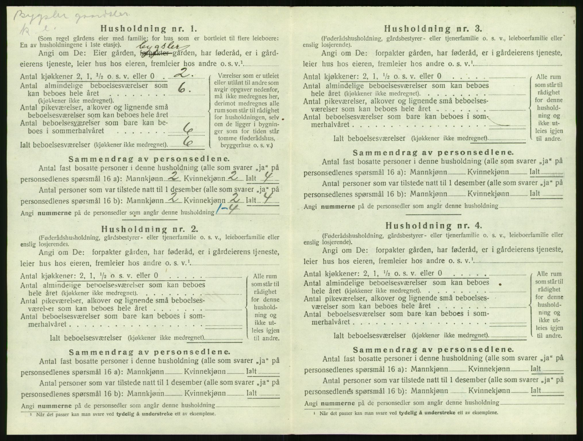 SAT, 1920 census for Sande (MR), 1920, p. 741