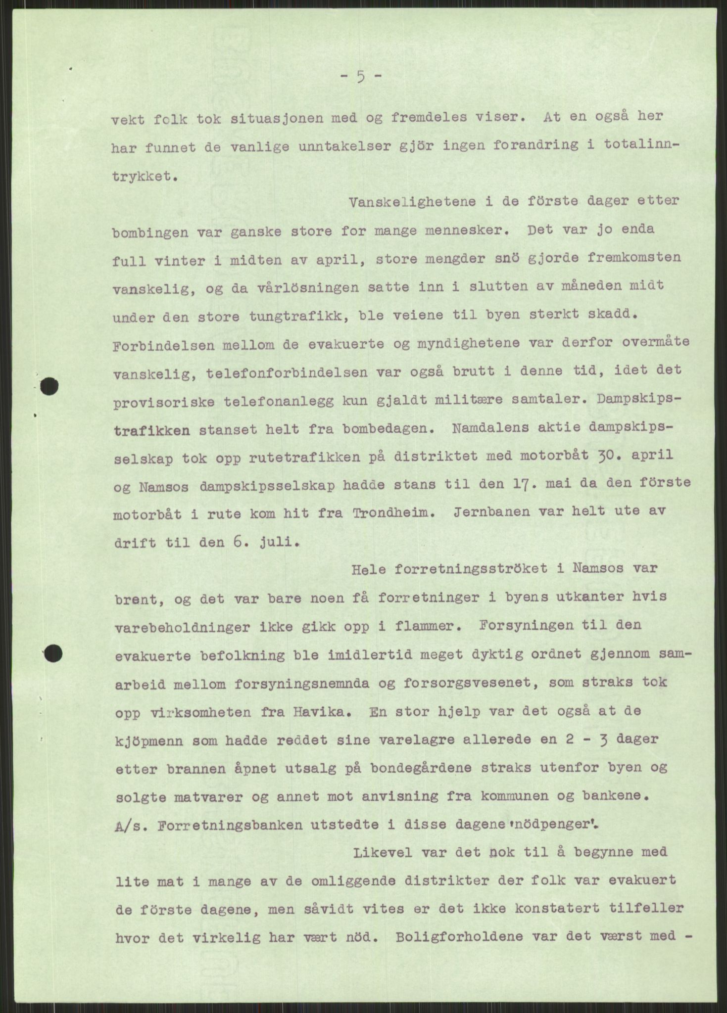 Forsvaret, Forsvarets krigshistoriske avdeling, AV/RA-RAFA-2017/Y/Ya/L0016: II-C-11-31 - Fylkesmenn.  Rapporter om krigsbegivenhetene 1940., 1940, p. 520