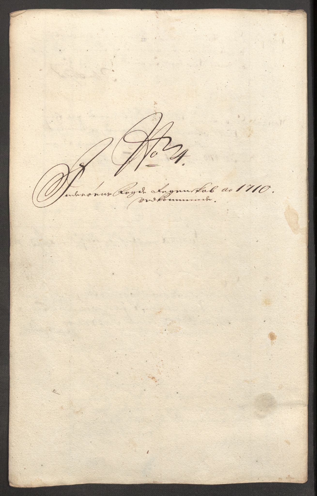 Rentekammeret inntil 1814, Reviderte regnskaper, Fogderegnskap, RA/EA-4092/R63/L4318: Fogderegnskap Inderøy, 1710, p. 133