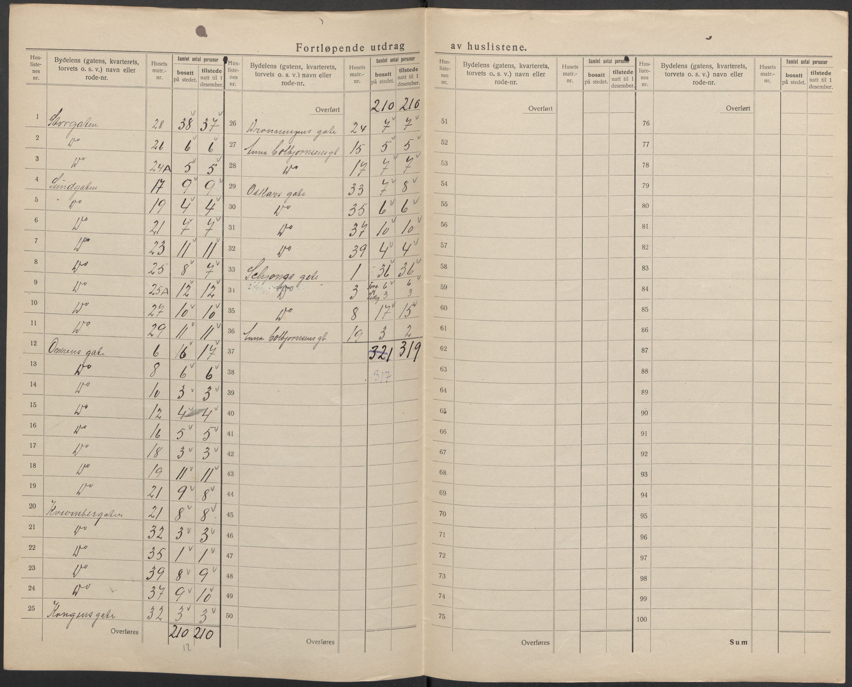 SAKO, 1920 census for Hønefoss, 1920, p. 24