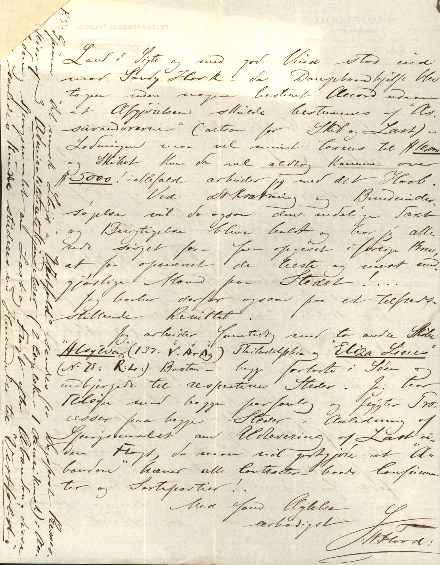 Pa 63 - Østlandske skibsassuranceforening, VEMU/A-1079/G/Ga/L0023/0012: Havaridokumenter / Columbus, Christiane Sophie, Marie, Jarlen, Kong Carl XV, 1889, p. 75