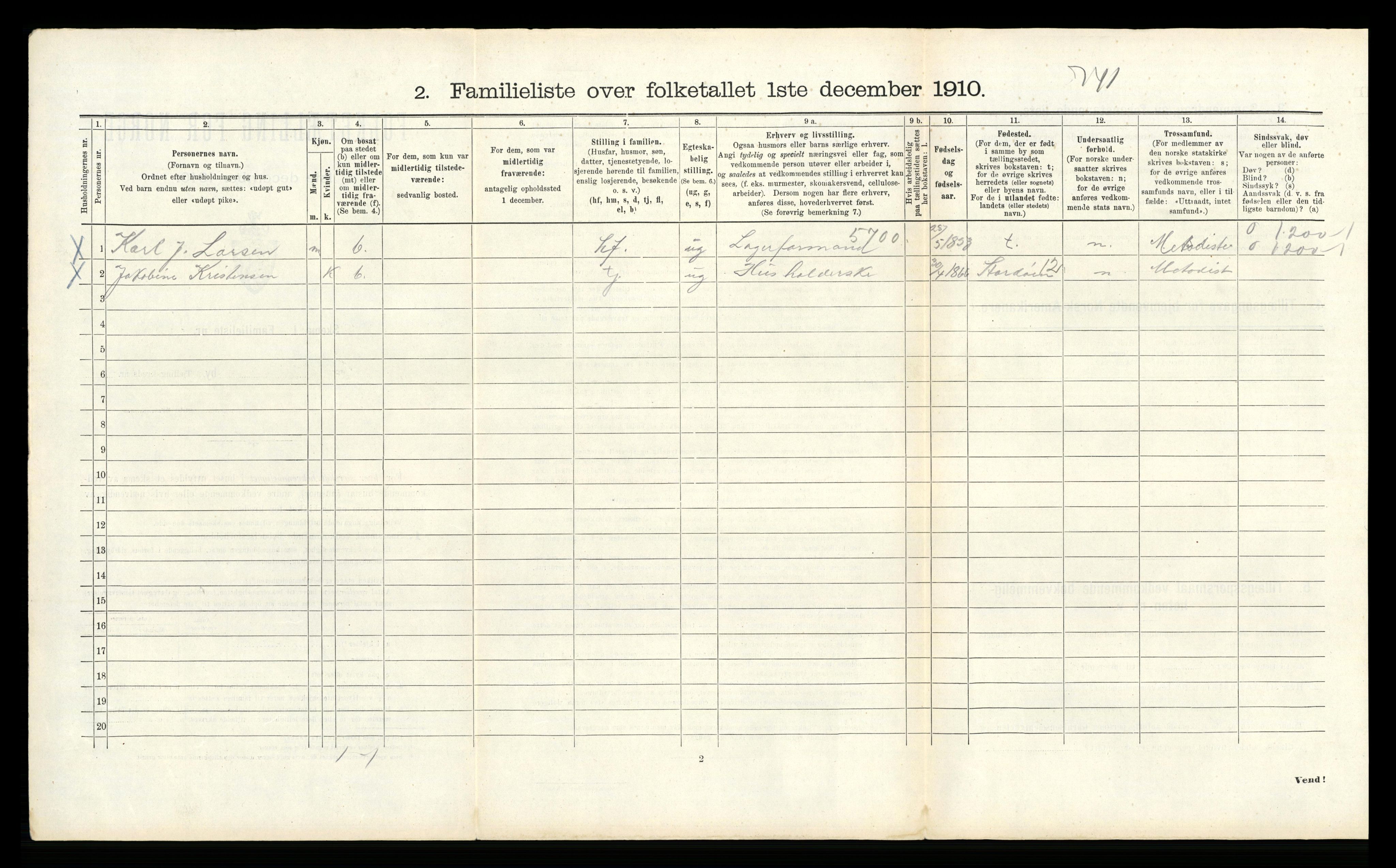 RA, 1910 census for Bergen, 1910, p. 30086