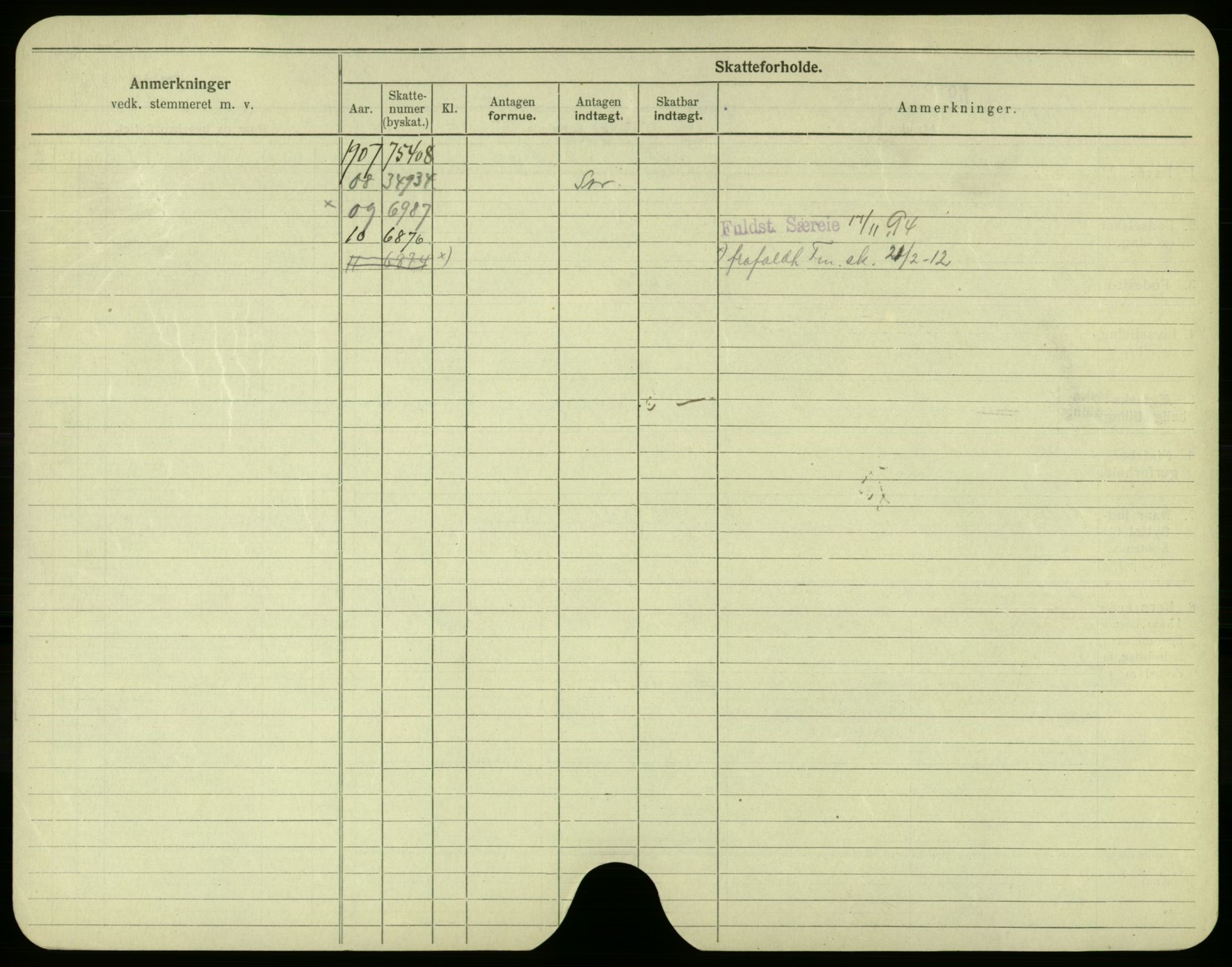 Oslo folkeregister, Registerkort, SAO/A-11715/F/Fa/Fac/L0005: Menn, 1906-1914, p. 1050b
