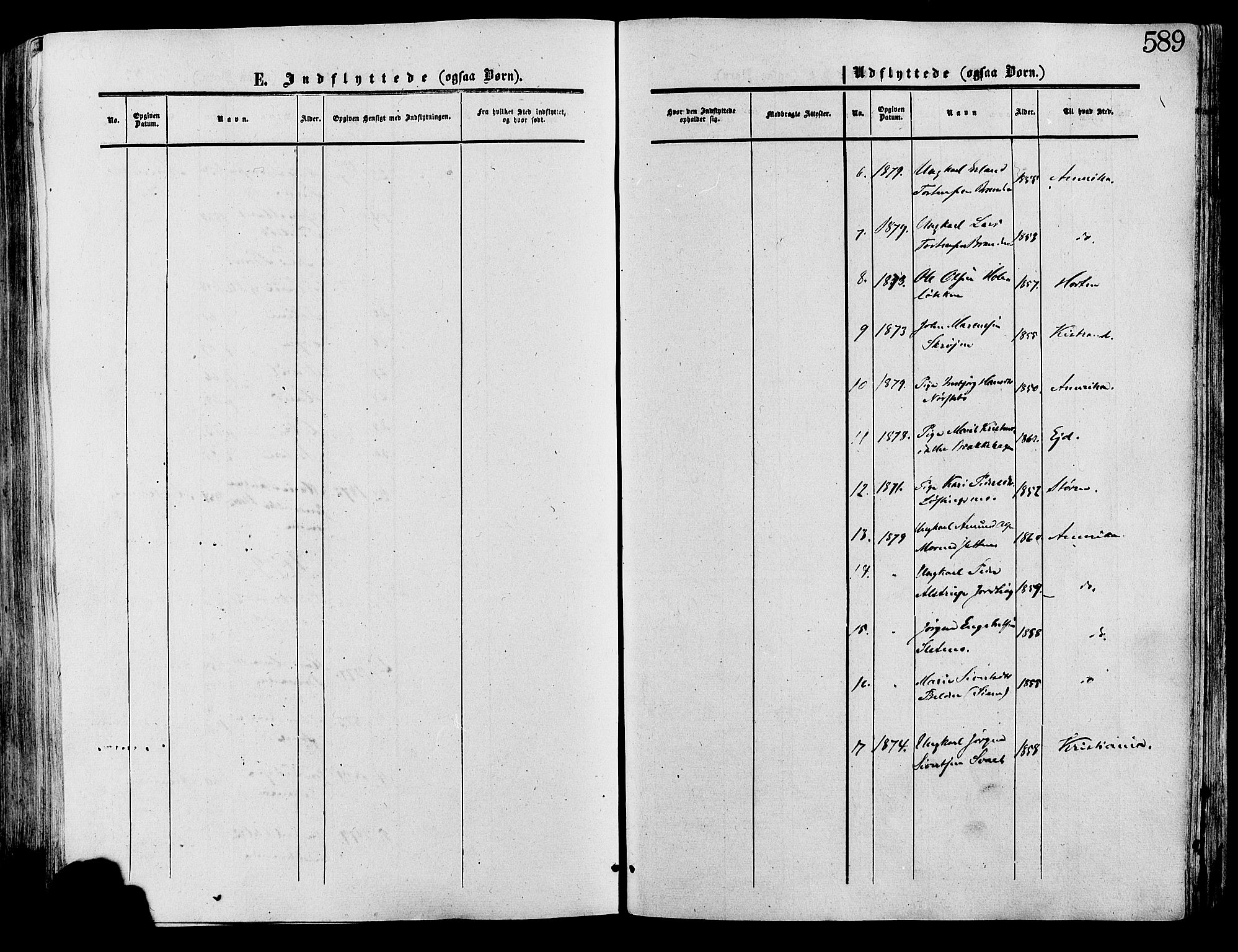 Lesja prestekontor, SAH/PREST-068/H/Ha/Haa/L0008: Parish register (official) no. 8, 1854-1880, p. 589