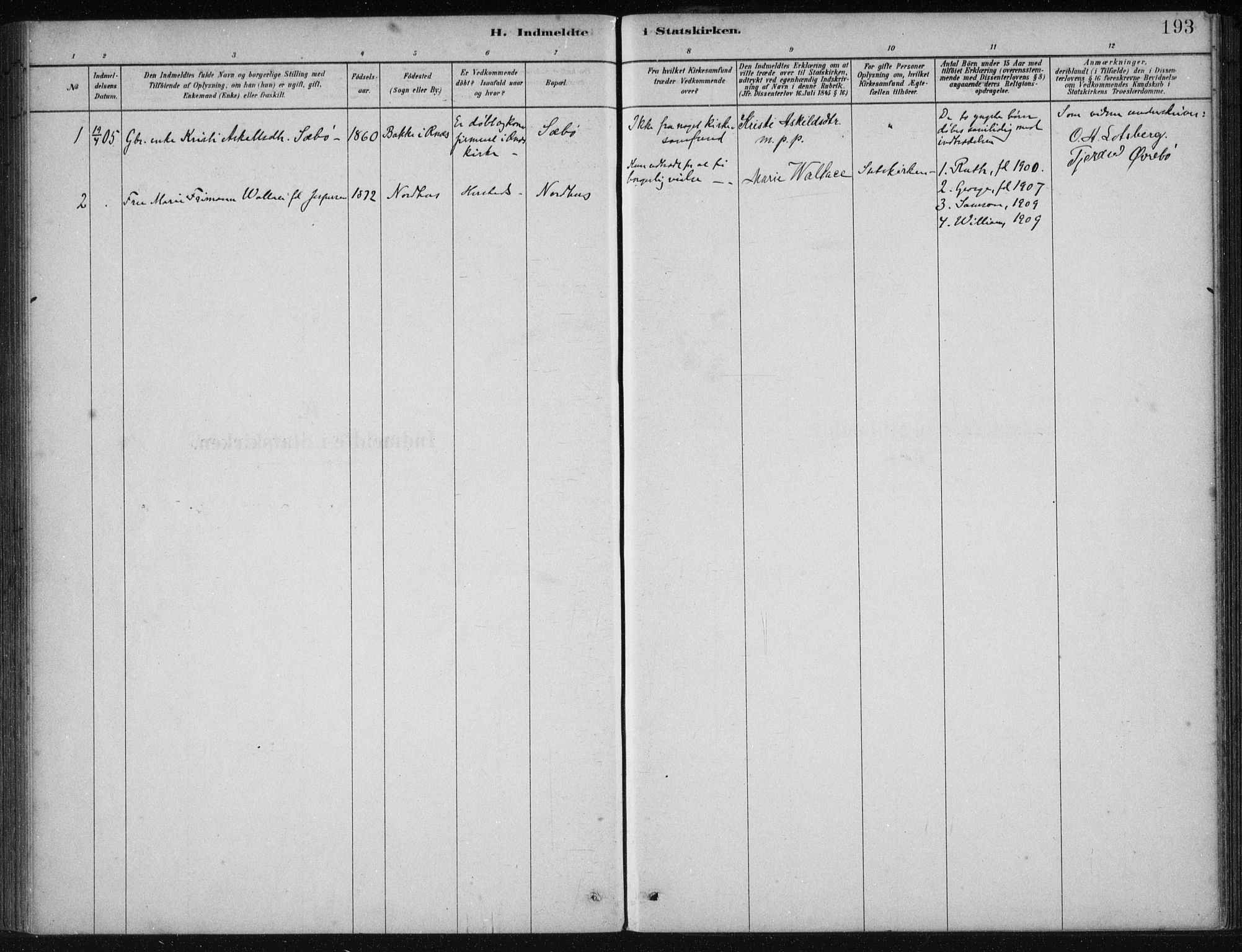 Fjelberg sokneprestembete, SAB/A-75201/H/Haa: Parish register (official) no. B  1, 1879-1919, p. 193