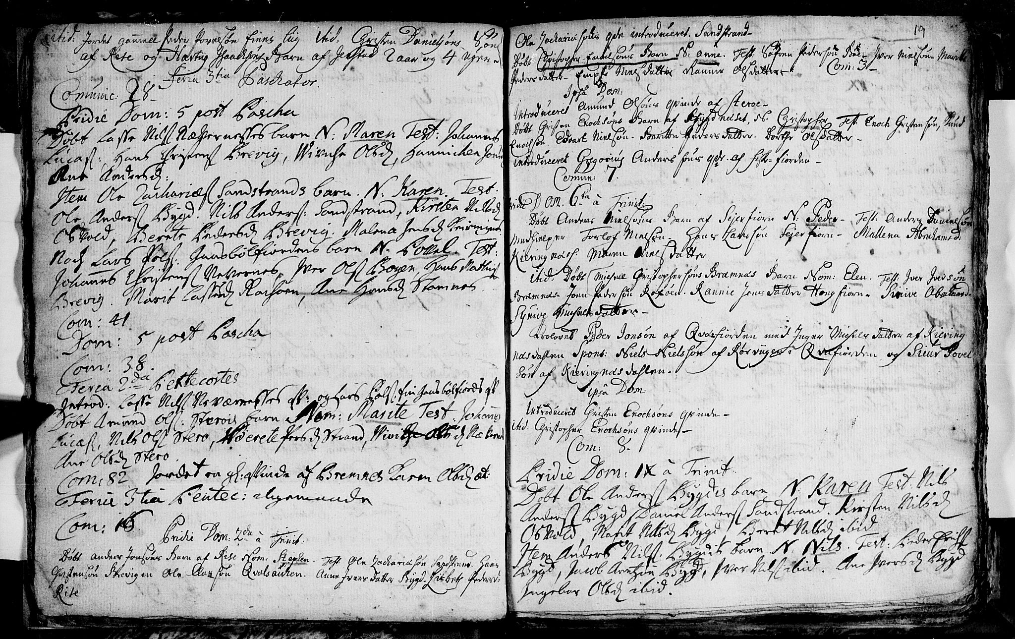 Ministerialprotokoller, klokkerbøker og fødselsregistre - Nordland, SAT/A-1459/895/L1366: Parish register (official) no. 895A01, 1730-1794, p. 19