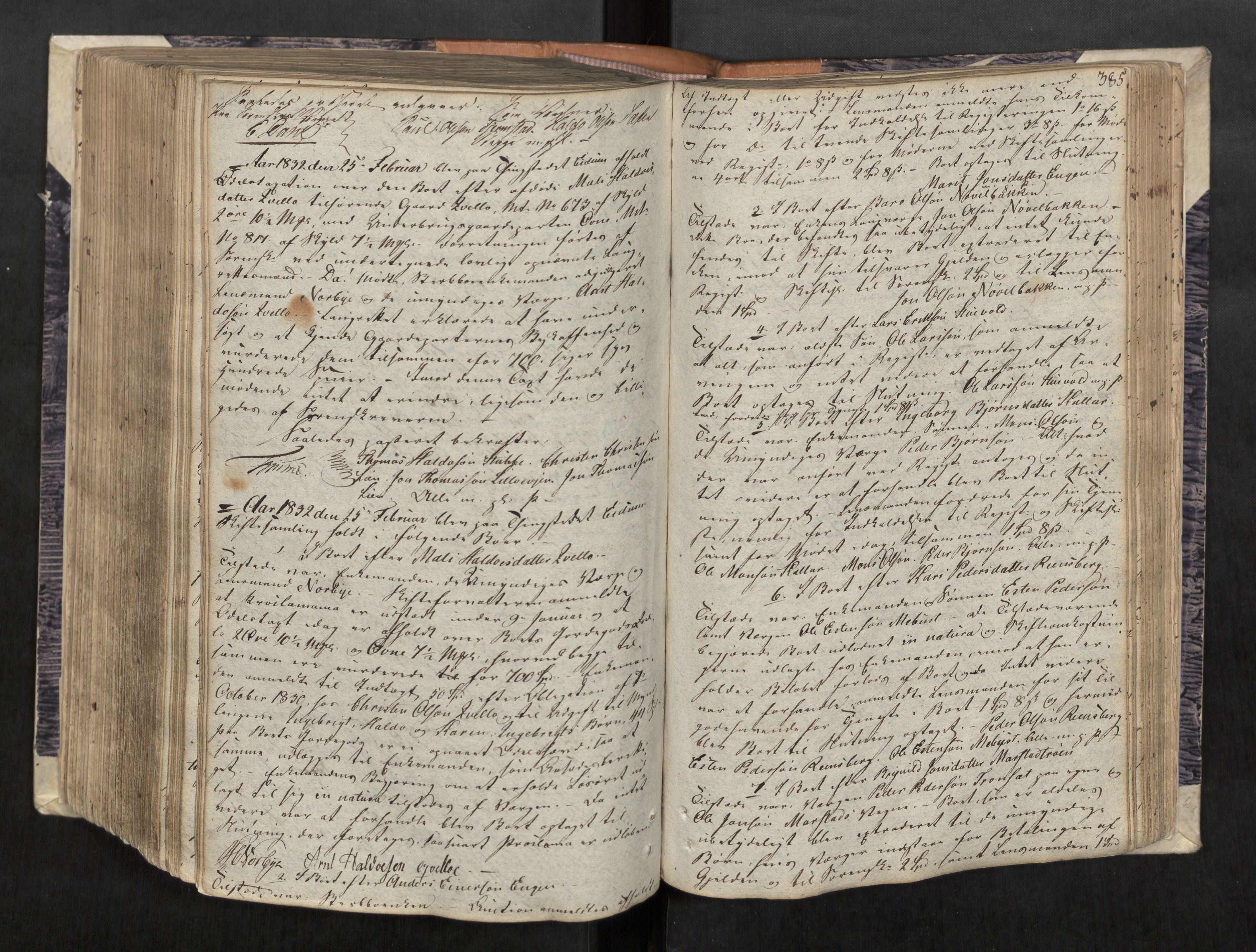 Strinda og Selbu sorenskriveri, AV/SAT-A-0015/3/3B/L0001: Skifteforhandlingsprot. 1, 1805-1835, p. 385