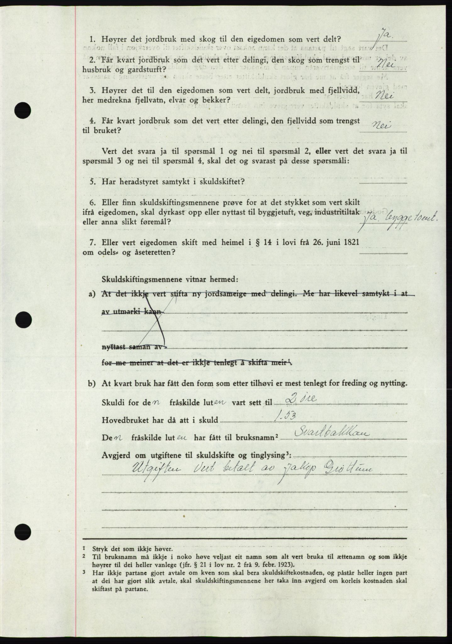 Namdal sorenskriveri, AV/SAT-A-4133/1/2/2C: Mortgage book no. -, 1946-1946, Diary no: : 1078/1946