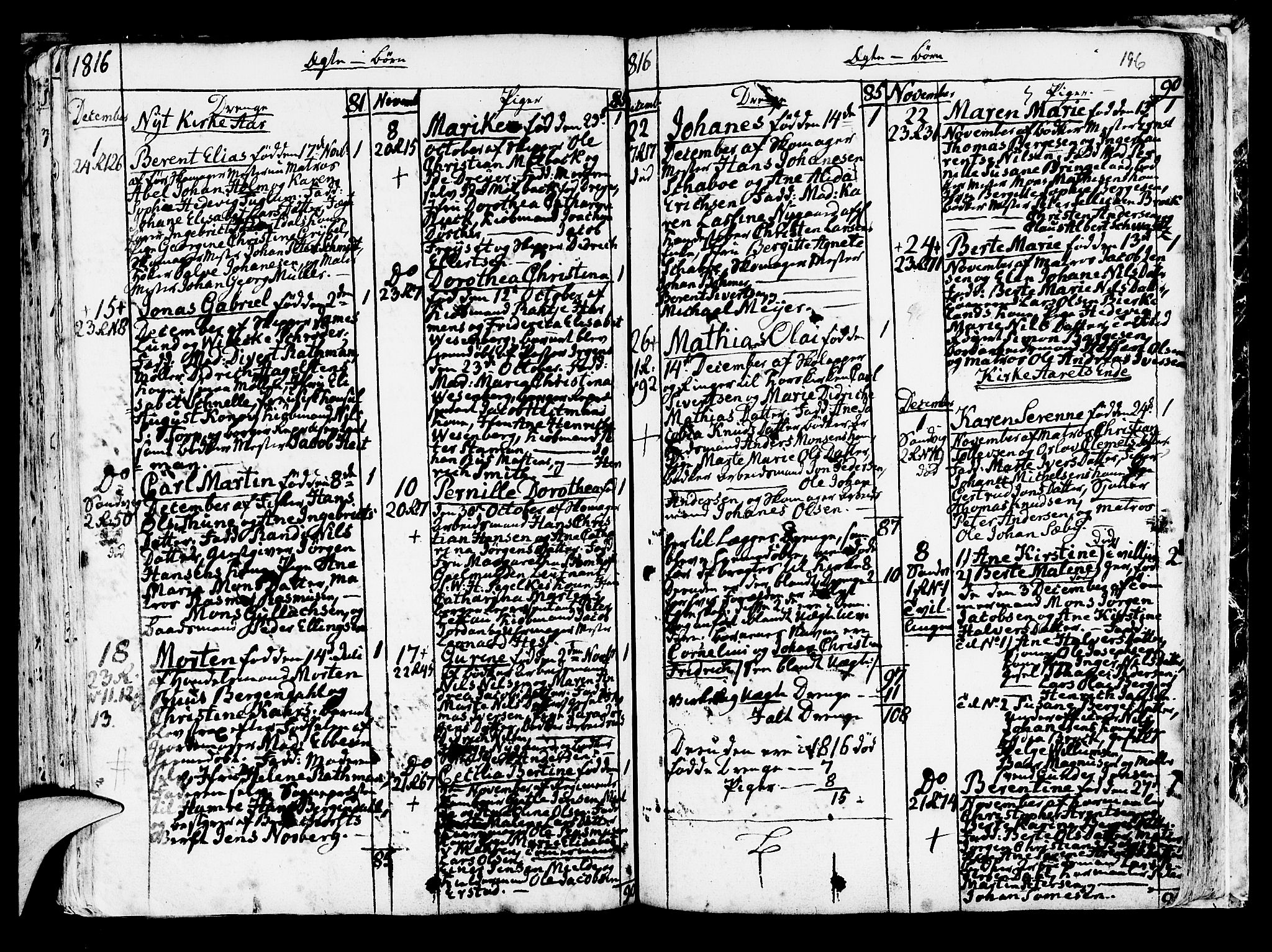 Korskirken sokneprestembete, AV/SAB-A-76101/H/Haa/L0006: Parish register (official) no. A 6, 1790-1820, p. 196