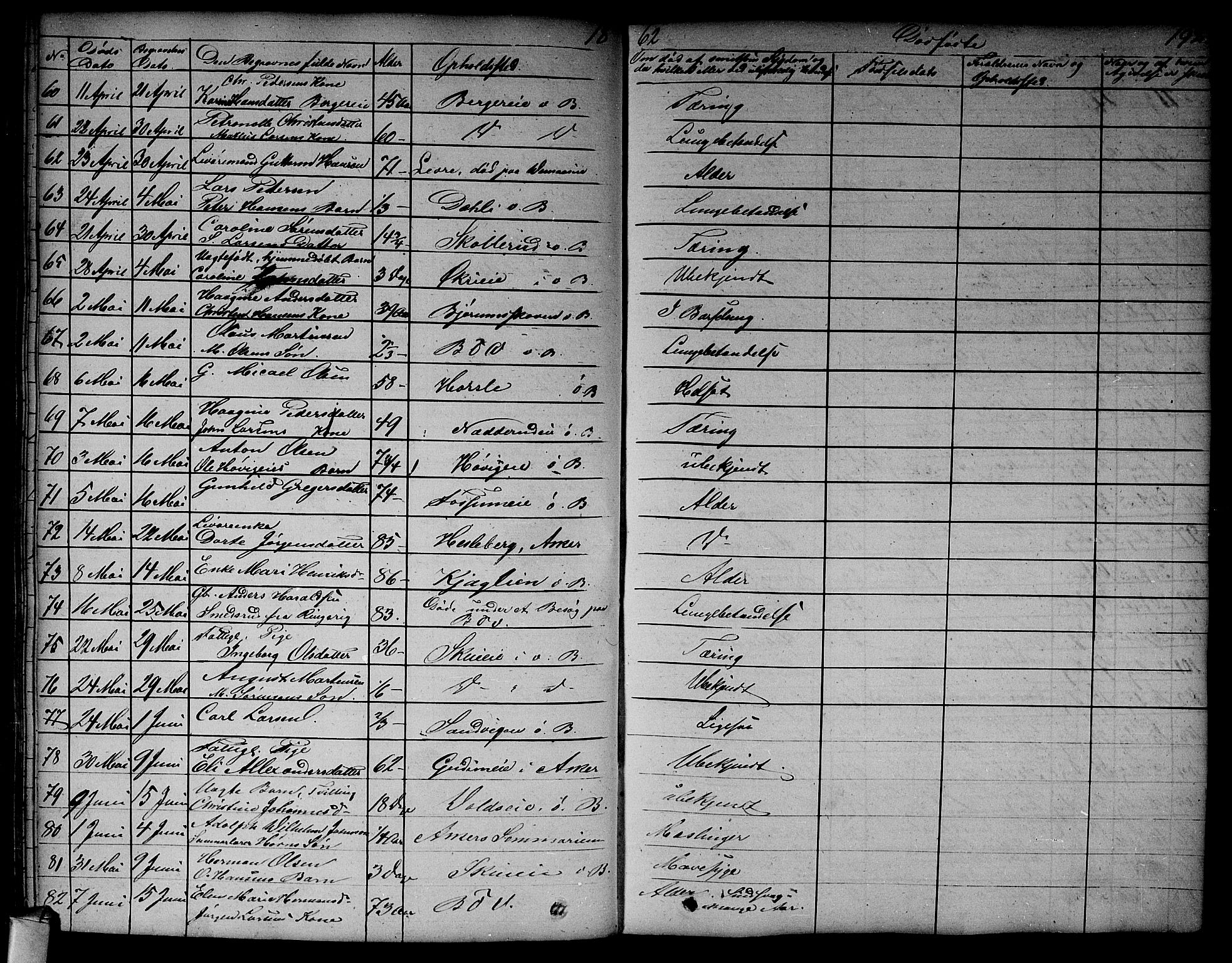 Asker prestekontor Kirkebøker, AV/SAO-A-10256a/F/Fa/L0011: Parish register (official) no. I 11, 1825-1878, p. 192