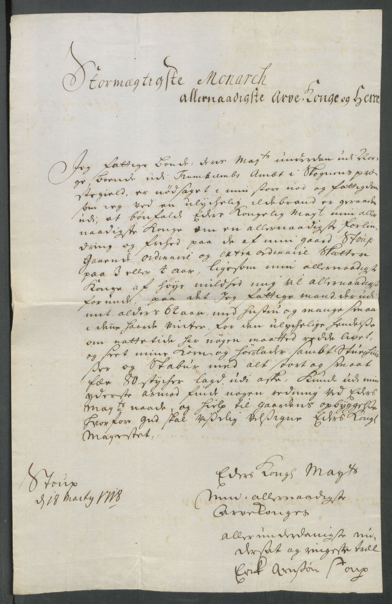 Rentekammeret inntil 1814, Reviderte regnskaper, Fogderegnskap, RA/EA-4092/R62/L4208: Fogderegnskap Stjørdal og Verdal, 1718, p. 304