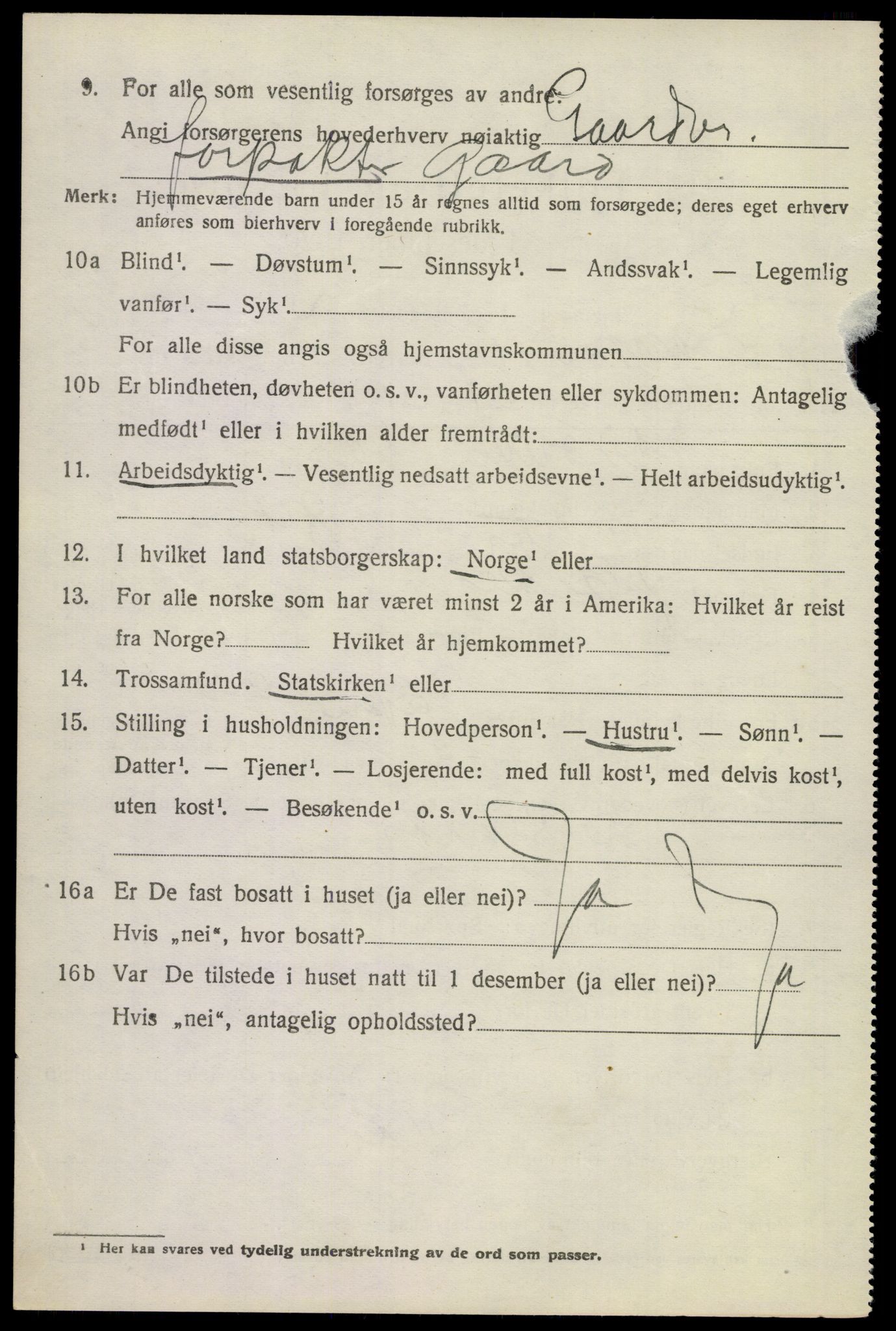 SAKO, 1920 census for Øvre Sandsvær, 1920, p. 5381