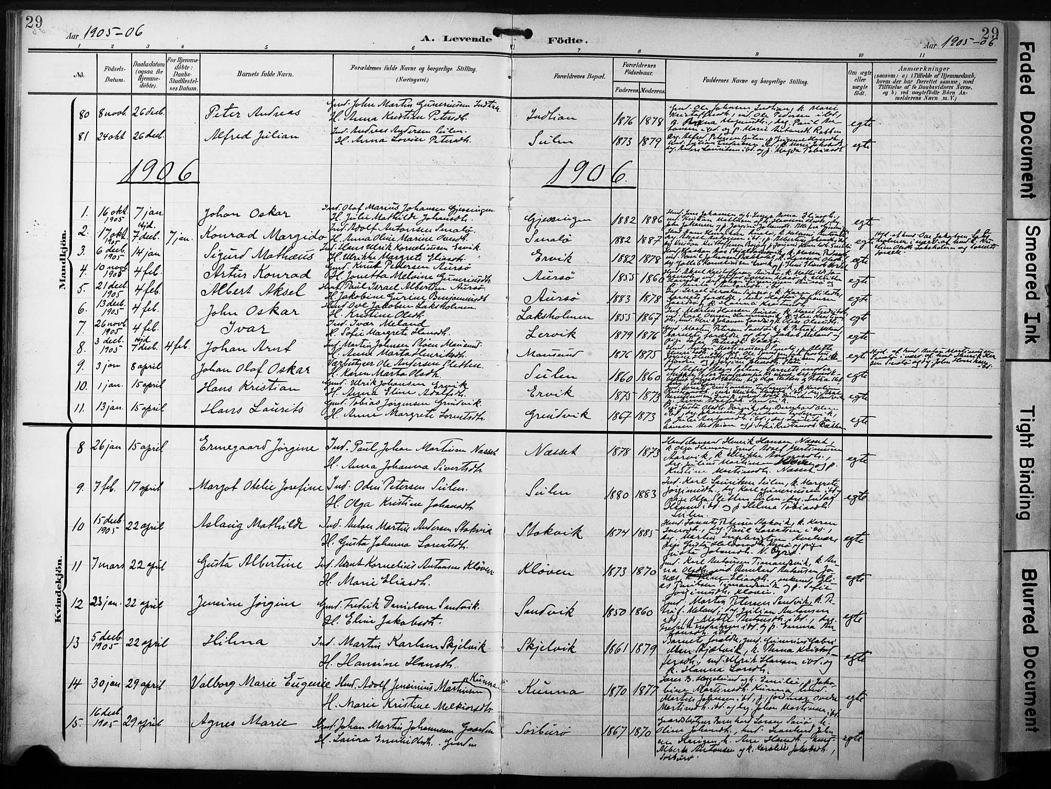 Ministerialprotokoller, klokkerbøker og fødselsregistre - Sør-Trøndelag, SAT/A-1456/640/L0580: Parish register (official) no. 640A05, 1902-1910, p. 29