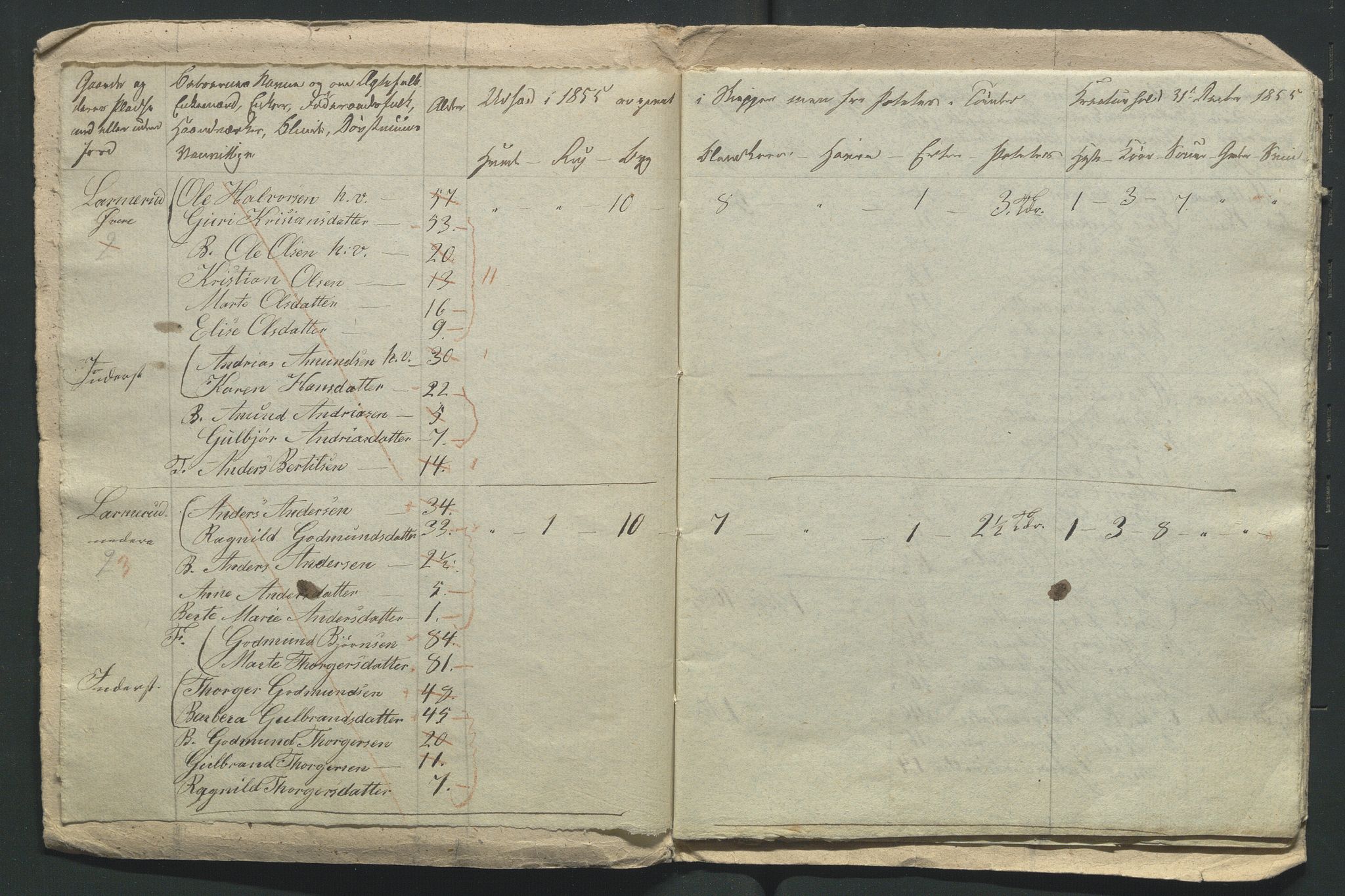 SAH, 1855 Census for Jevnaker parish, 1855, p. 195