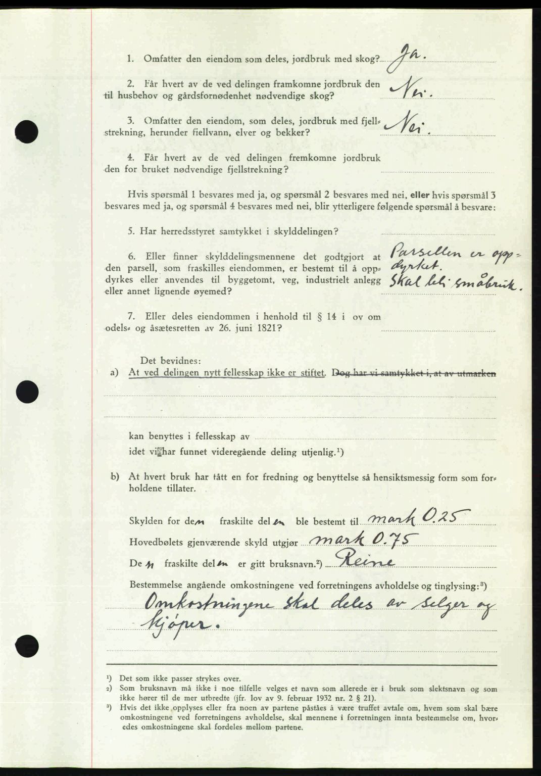 Nedenes sorenskriveri, SAK/1221-0006/G/Gb/Gba/L0056: Mortgage book no. A8, 1946-1947, Diary no: : 1027/1946