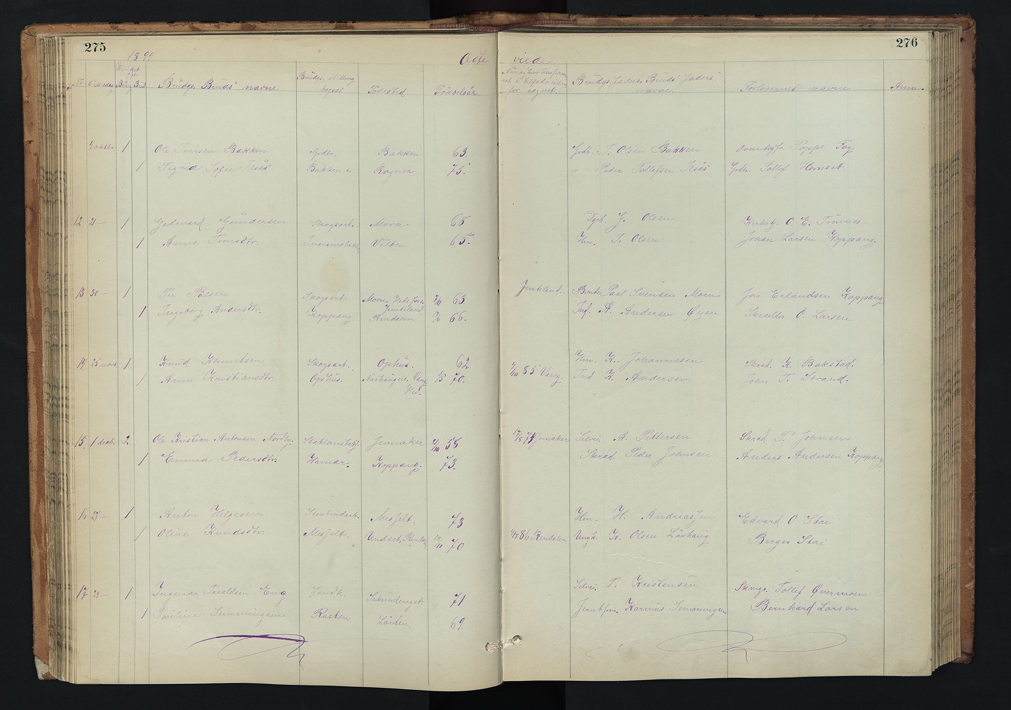 Stor-Elvdal prestekontor, AV/SAH-PREST-052/H/Ha/Hab/L0002: Parish register (copy) no. 2, 1860-1894, p. 275-276