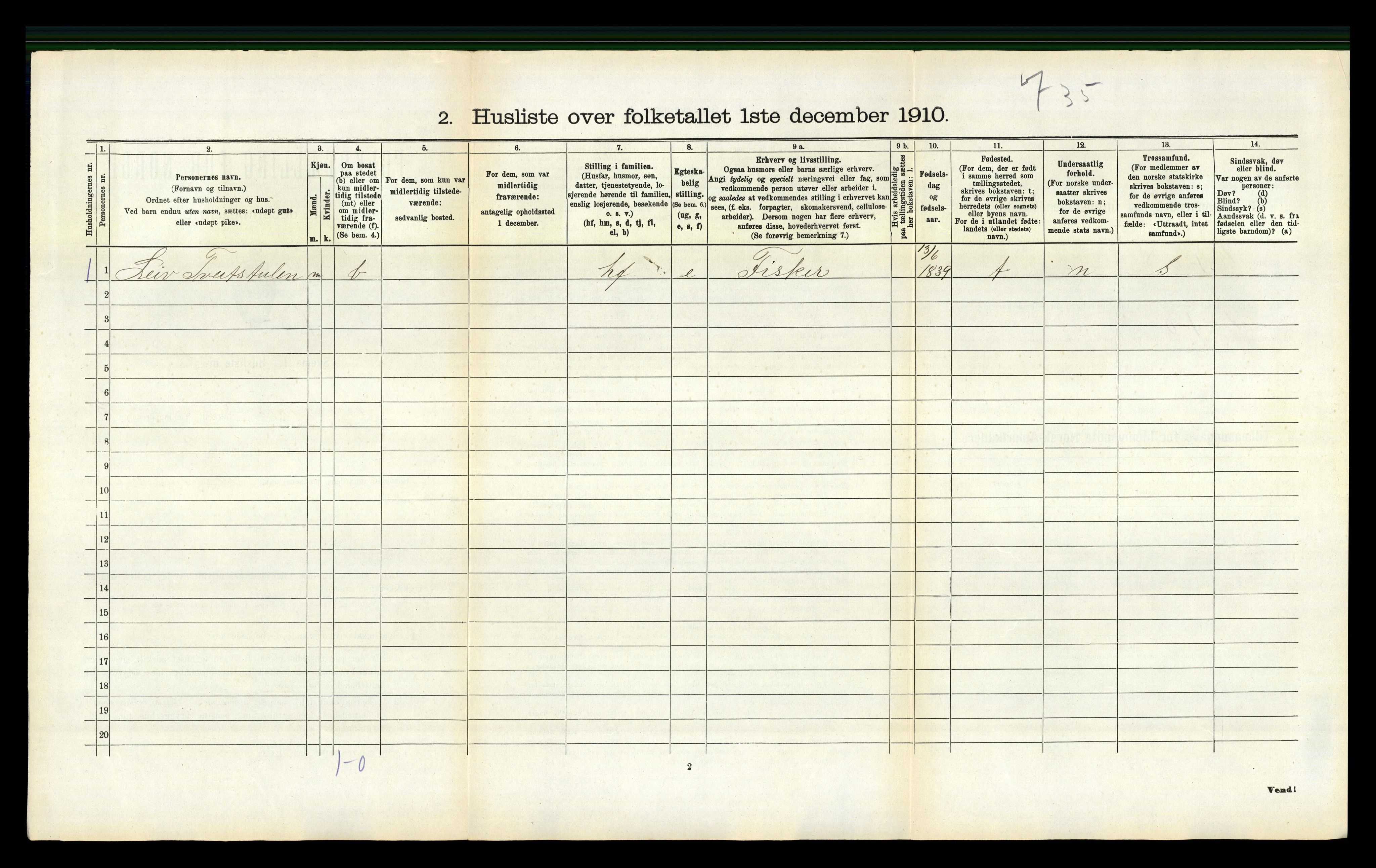 RA, 1910 census for Hjartdal, 1910, p. 331