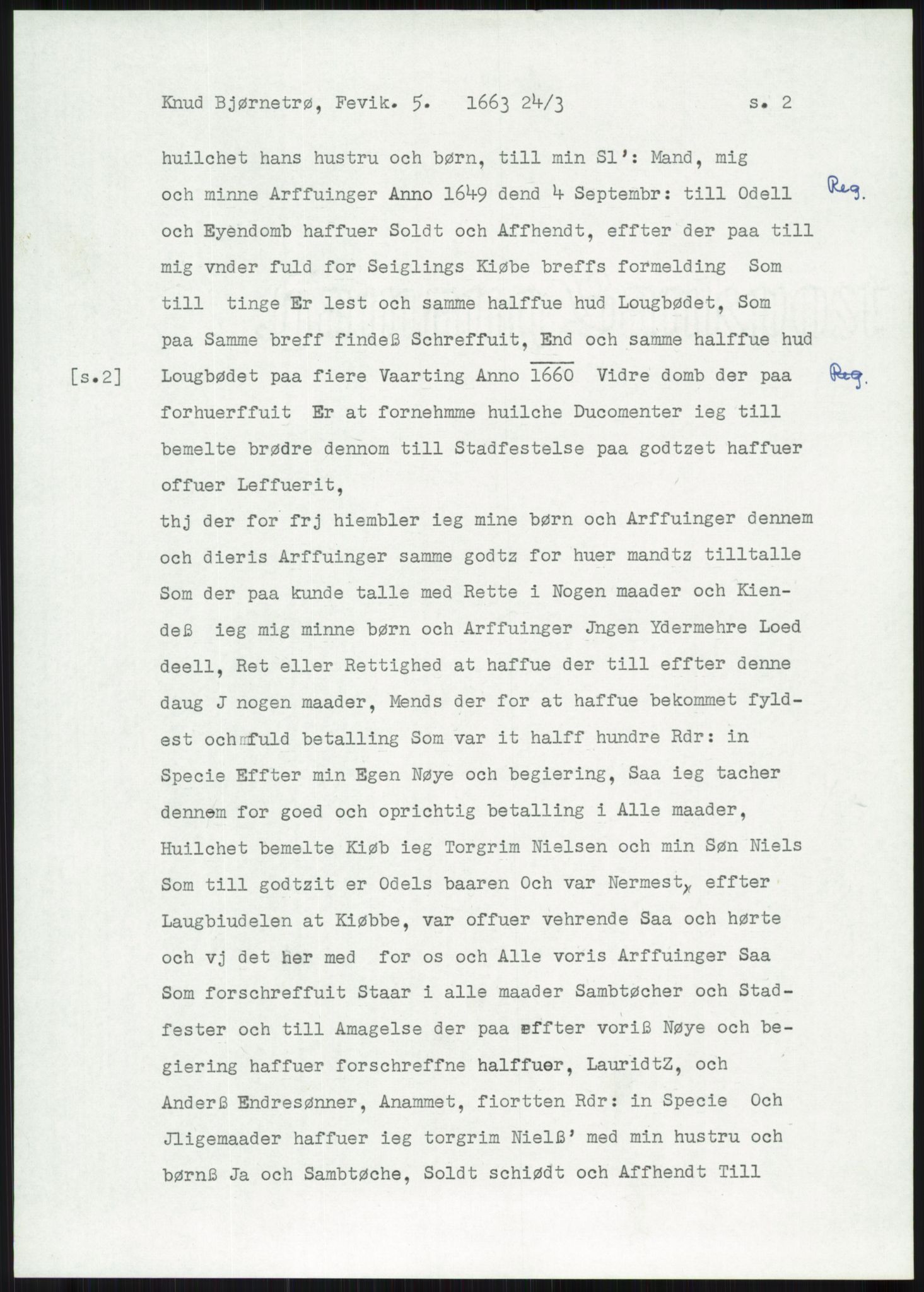 Samlinger til kildeutgivelse, Diplomavskriftsamlingen, AV/RA-EA-4053/H/Ha, p. 486