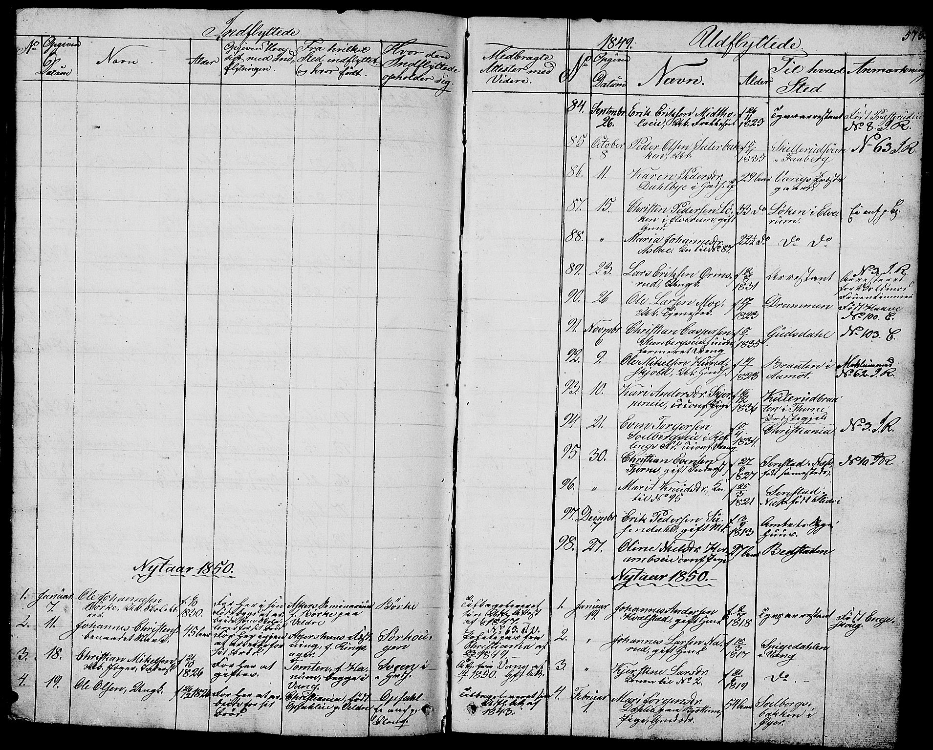 Ringsaker prestekontor, AV/SAH-PREST-014/L/La/L0005: Parish register (copy) no. 5, 1839-1850, p. 575