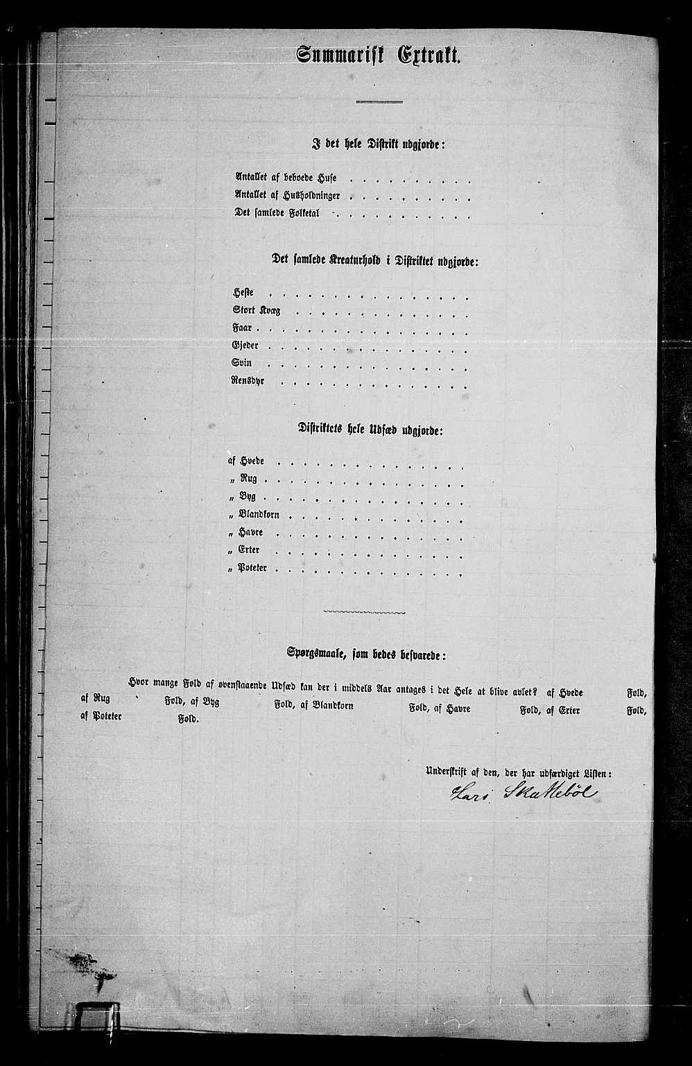 RA, 1865 census for Rygge, 1865, p. 44