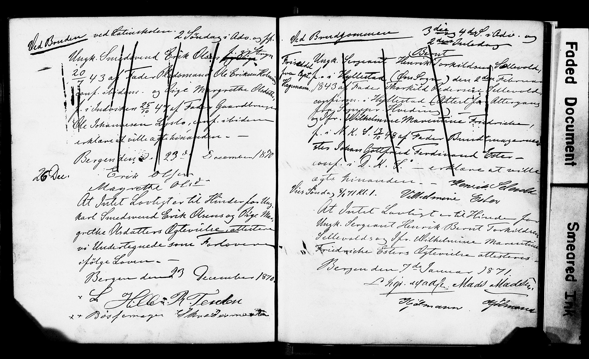 Korskirken sokneprestembete, AV/SAB-A-76101: Best man's statements no. II.5.3, 1865-1871, p. 213