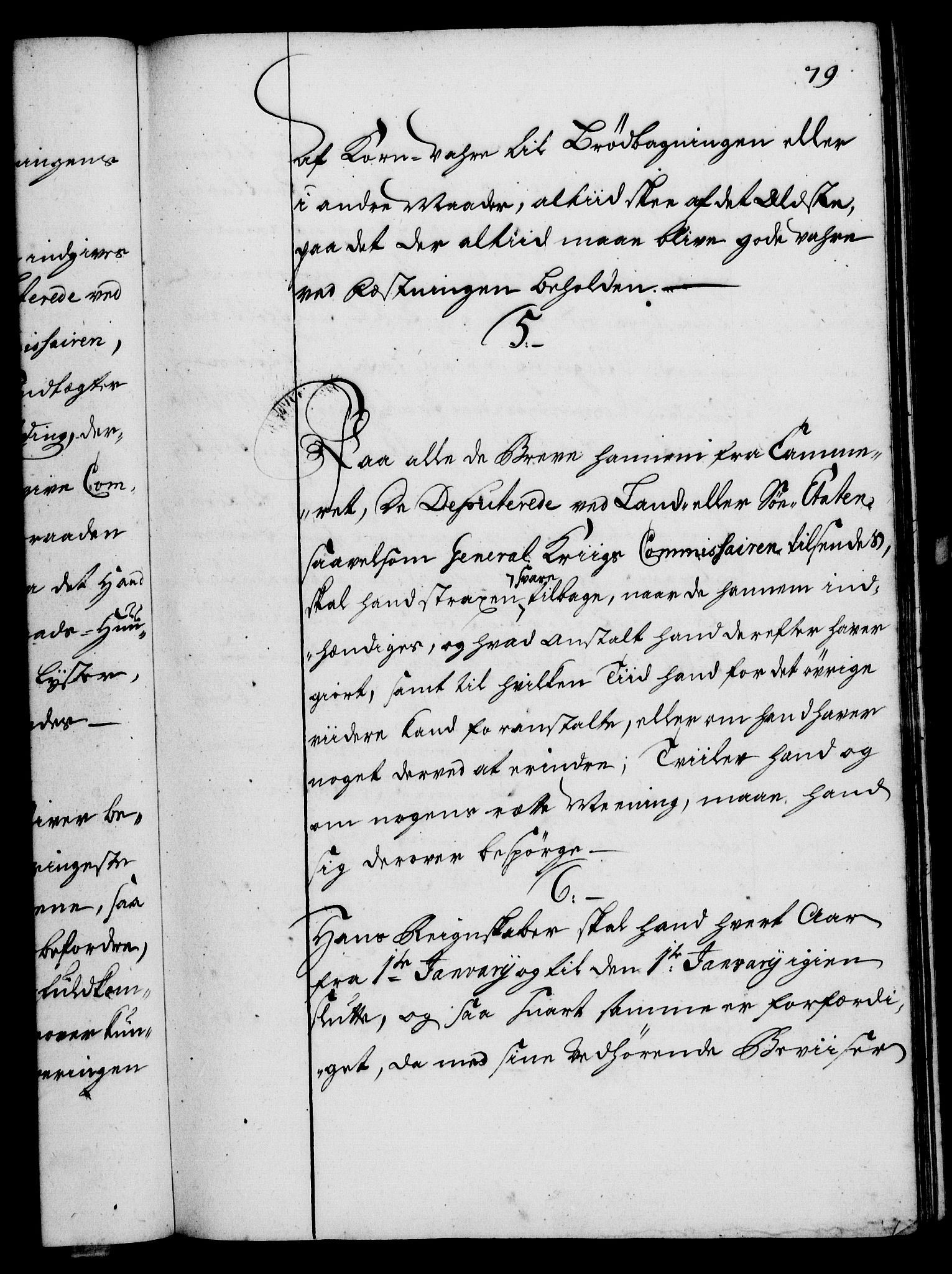 Rentekammeret, Kammerkanselliet, RA/EA-3111/G/Gg/Ggi/L0002: Norsk instruksjonsprotokoll med register (merket RK 53.35), 1729-1751, p. 79