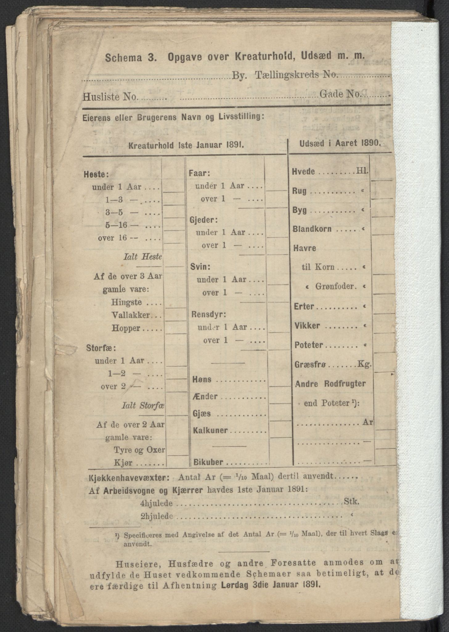 RA, 1891 Census for 1301 Bergen, 1891, p. 7174