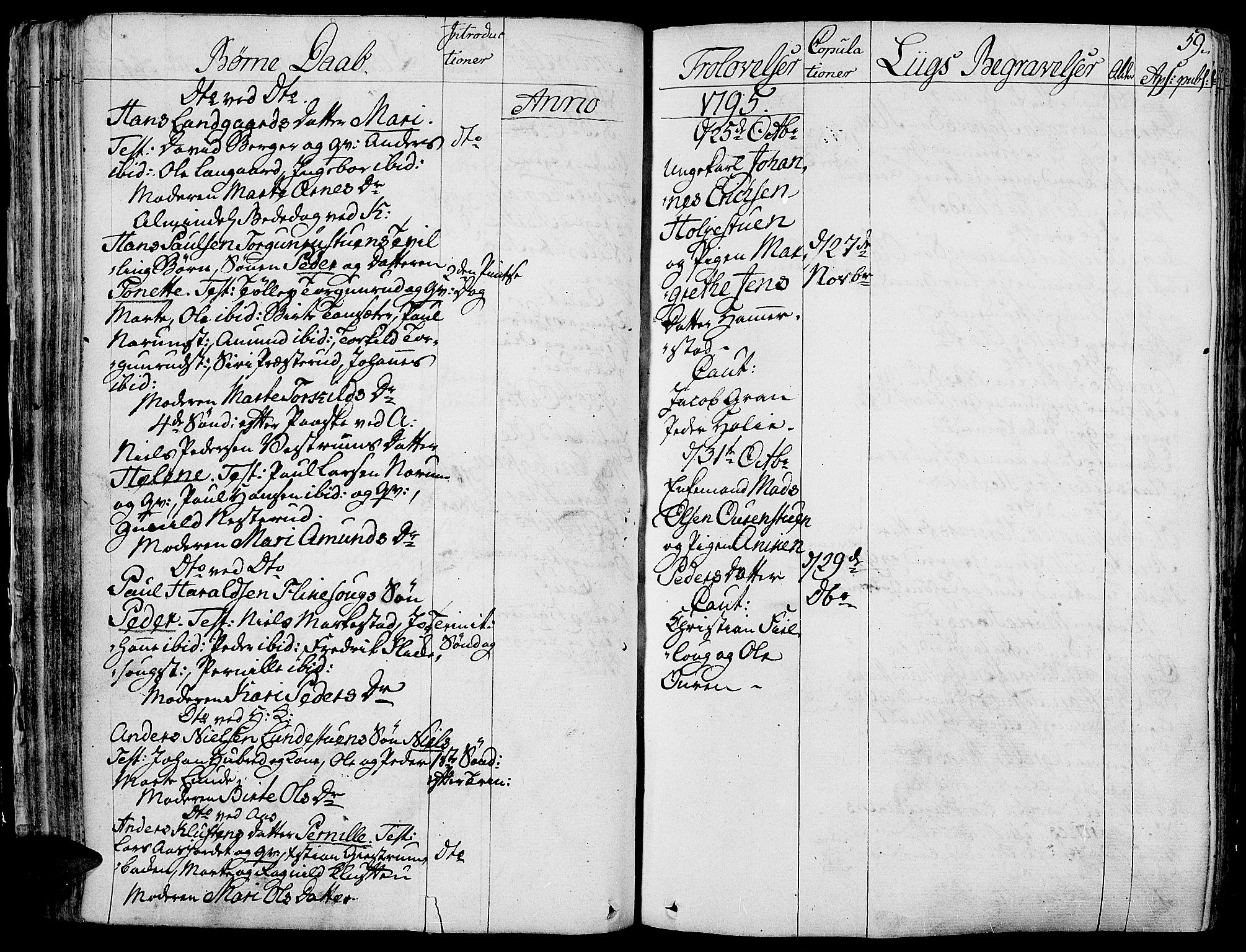 Toten prestekontor, SAH/PREST-102/H/Ha/Haa/L0007: Parish register (official) no. 7, 1794-1809, p. 59