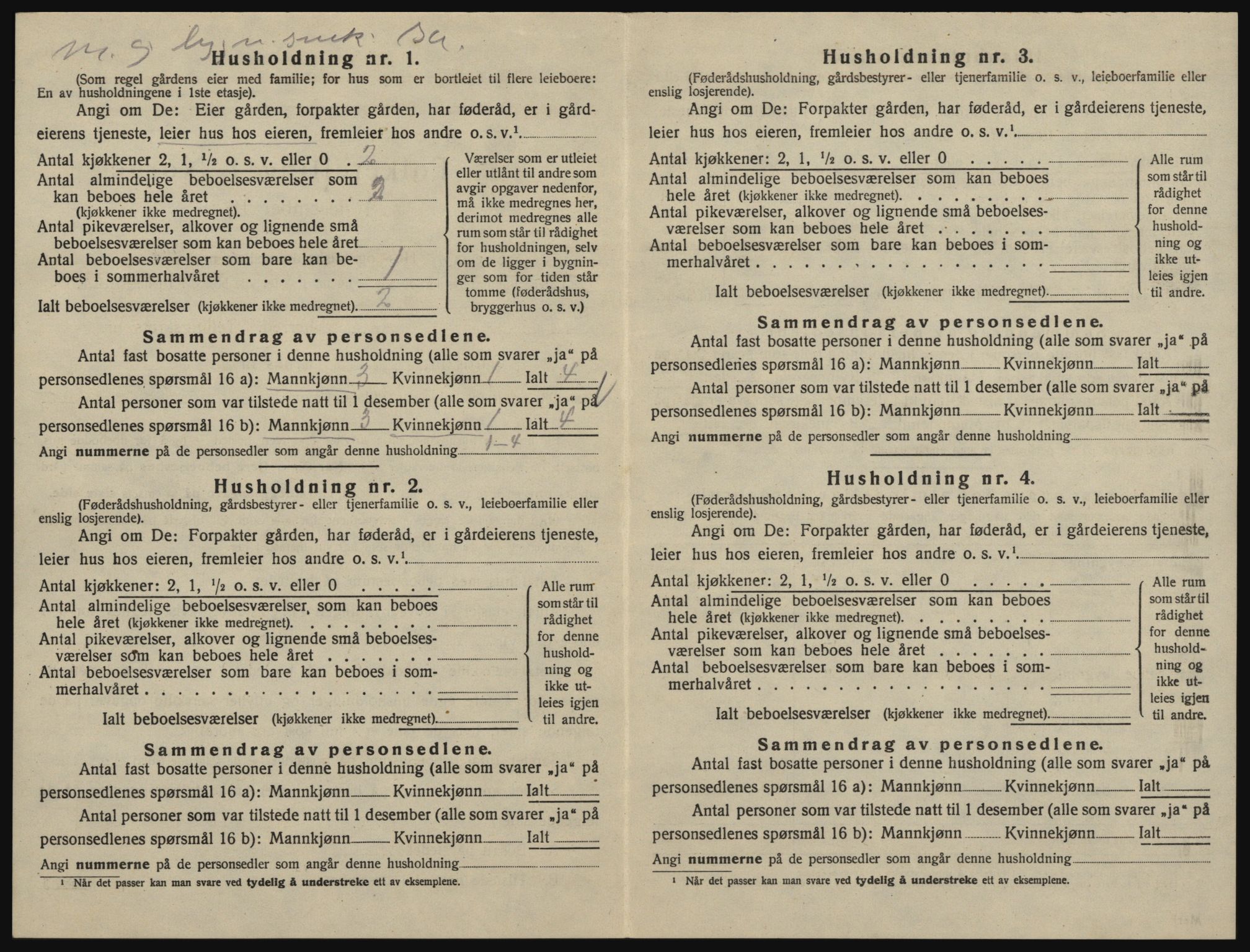 SAO, 1920 census for Glemmen, 1920, p. 1806