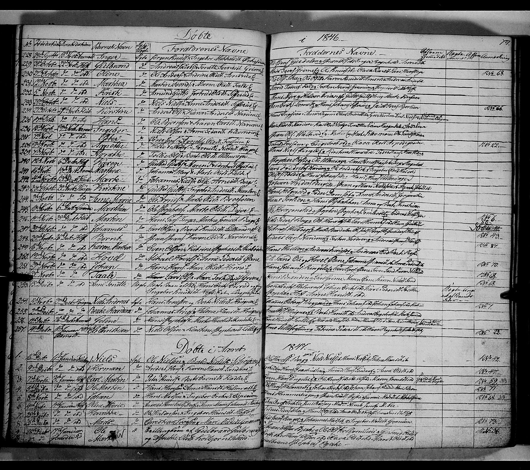 Land prestekontor, SAH/PREST-120/H/Ha/Hab/L0002: Parish register (copy) no. 2, 1833-1849, p. 79